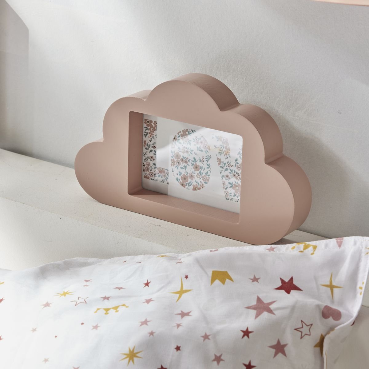 Freestanding MDF photo frame Pink