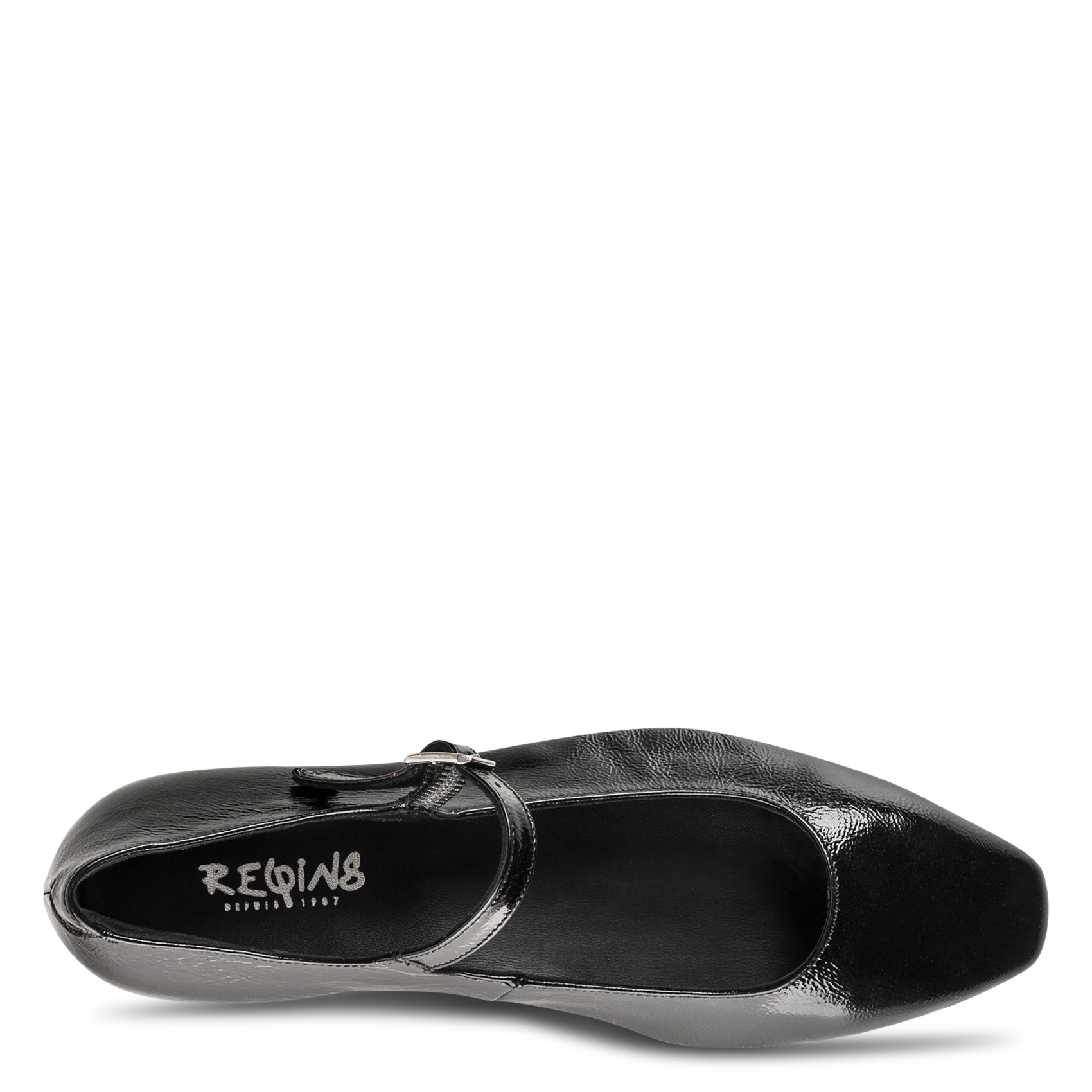 Ballerina's van lakleer REQINS Zwart