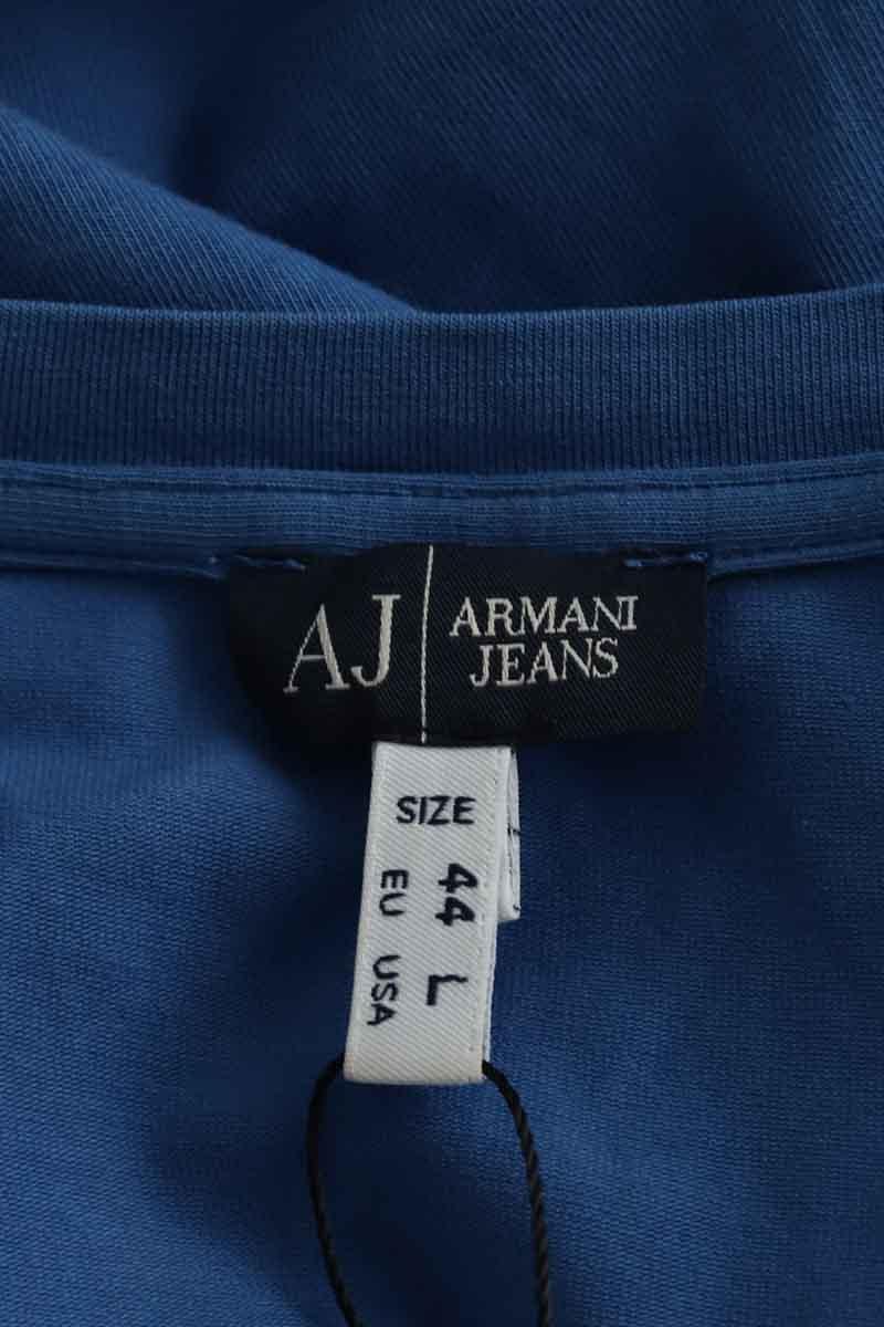 Cotton T-shirt ARMANI - SECONDE MAIN Blue