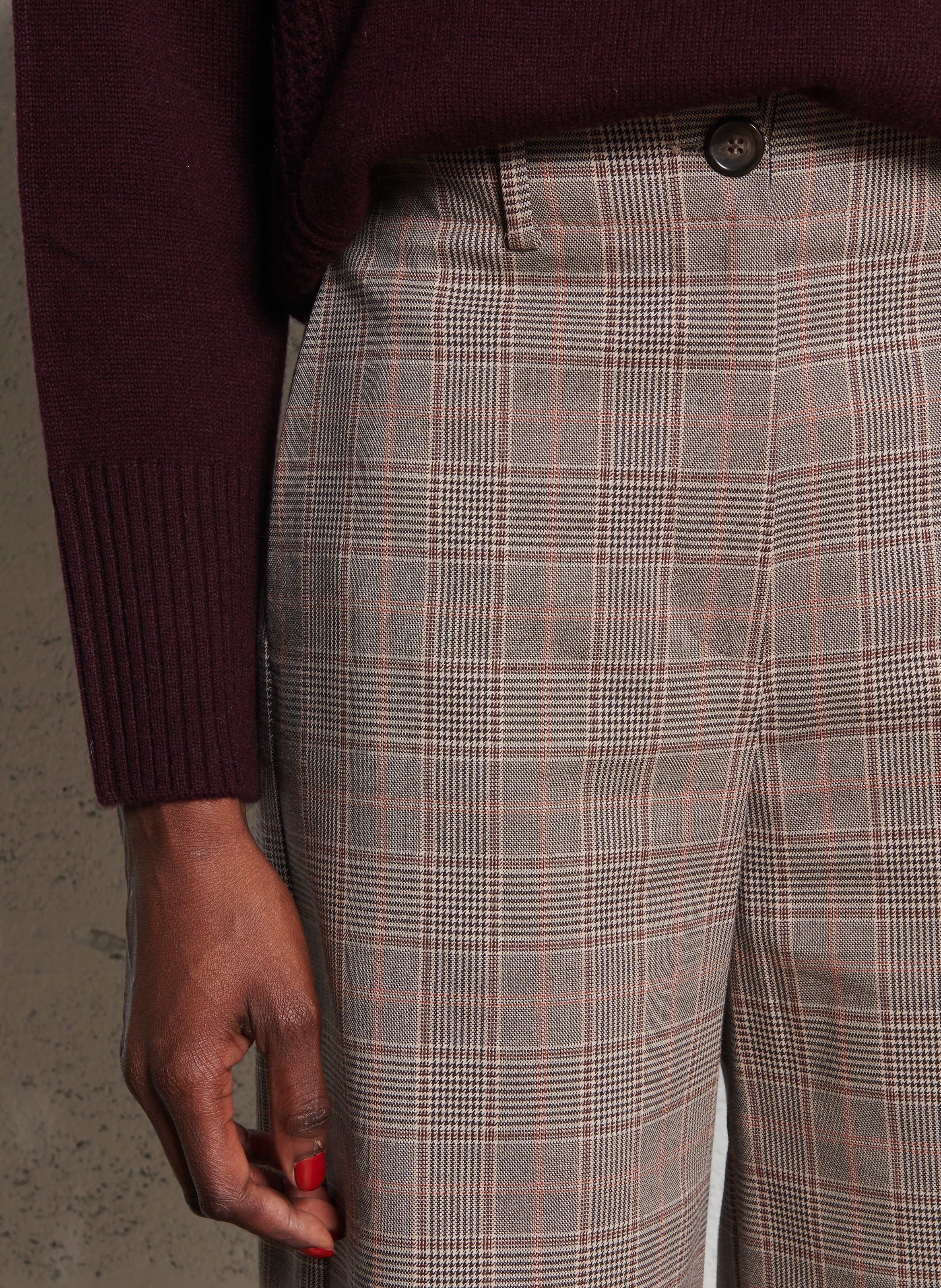 Cotton-blend chinos DES PETITS HAUTS Beige