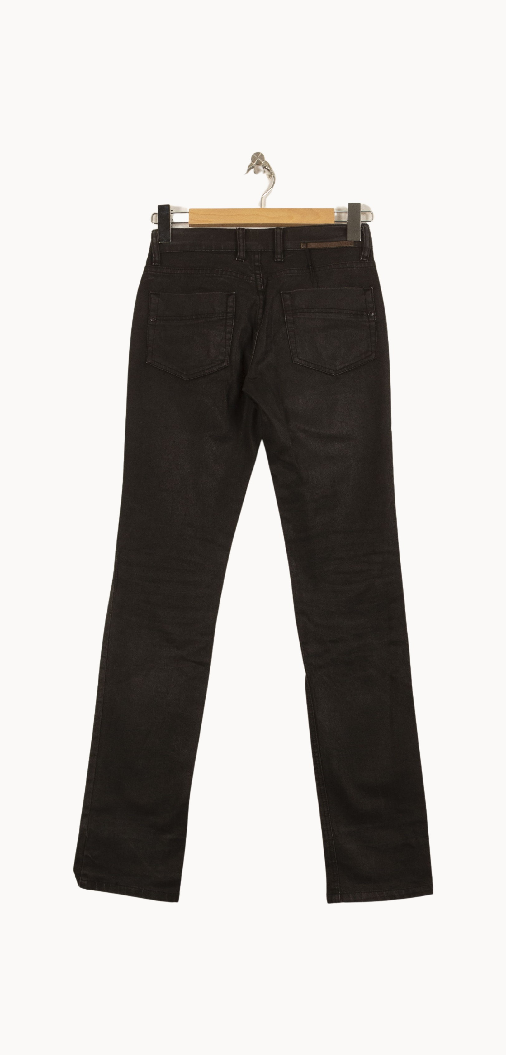 Cropped slim jeans with studs COMPTOIR DES COTONNIERS - Seconde main Black