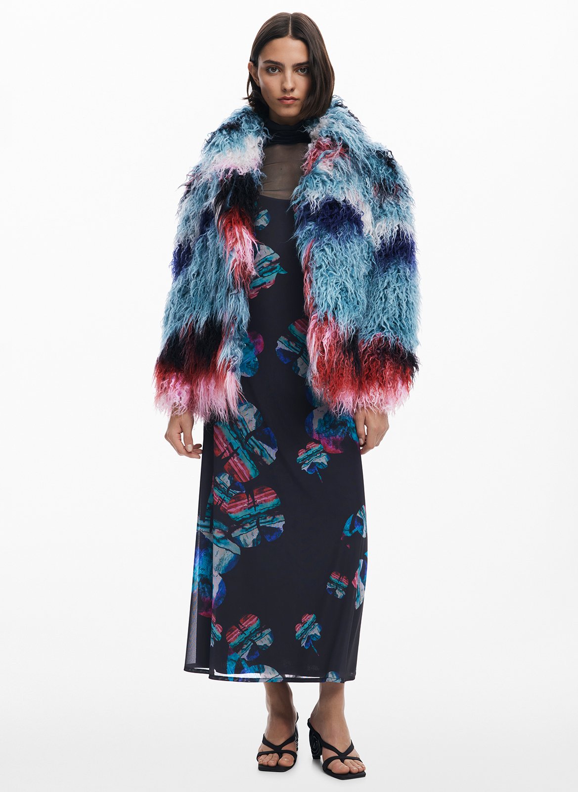 Giacca in ecopelliccia sfumata DESIGUAL Multicolore