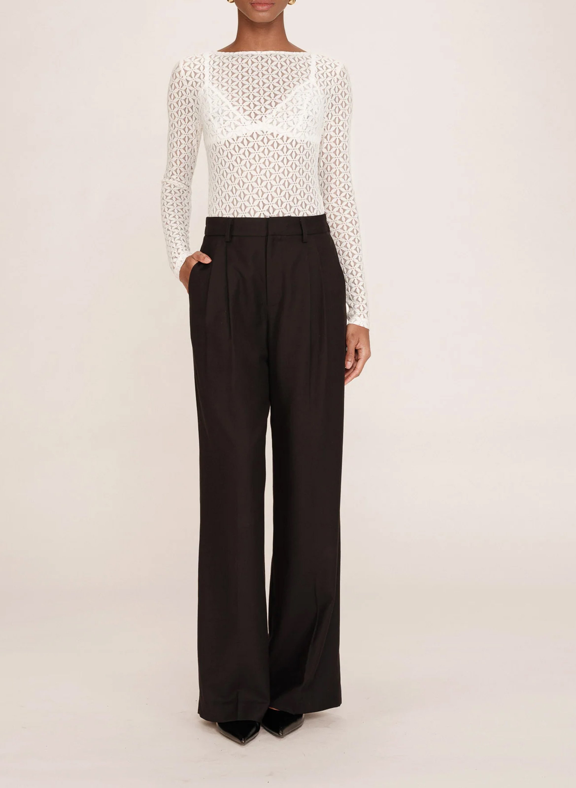 Boat neck bodysuit GRACE ET MILA White