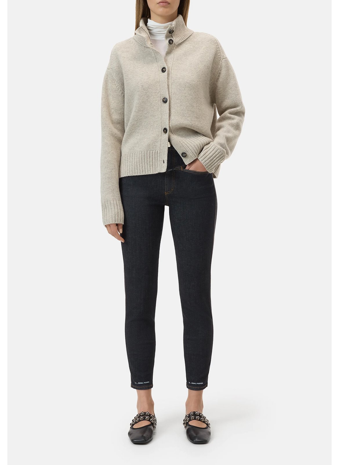 Jean skinny brut taille haute CLOSED Bleu