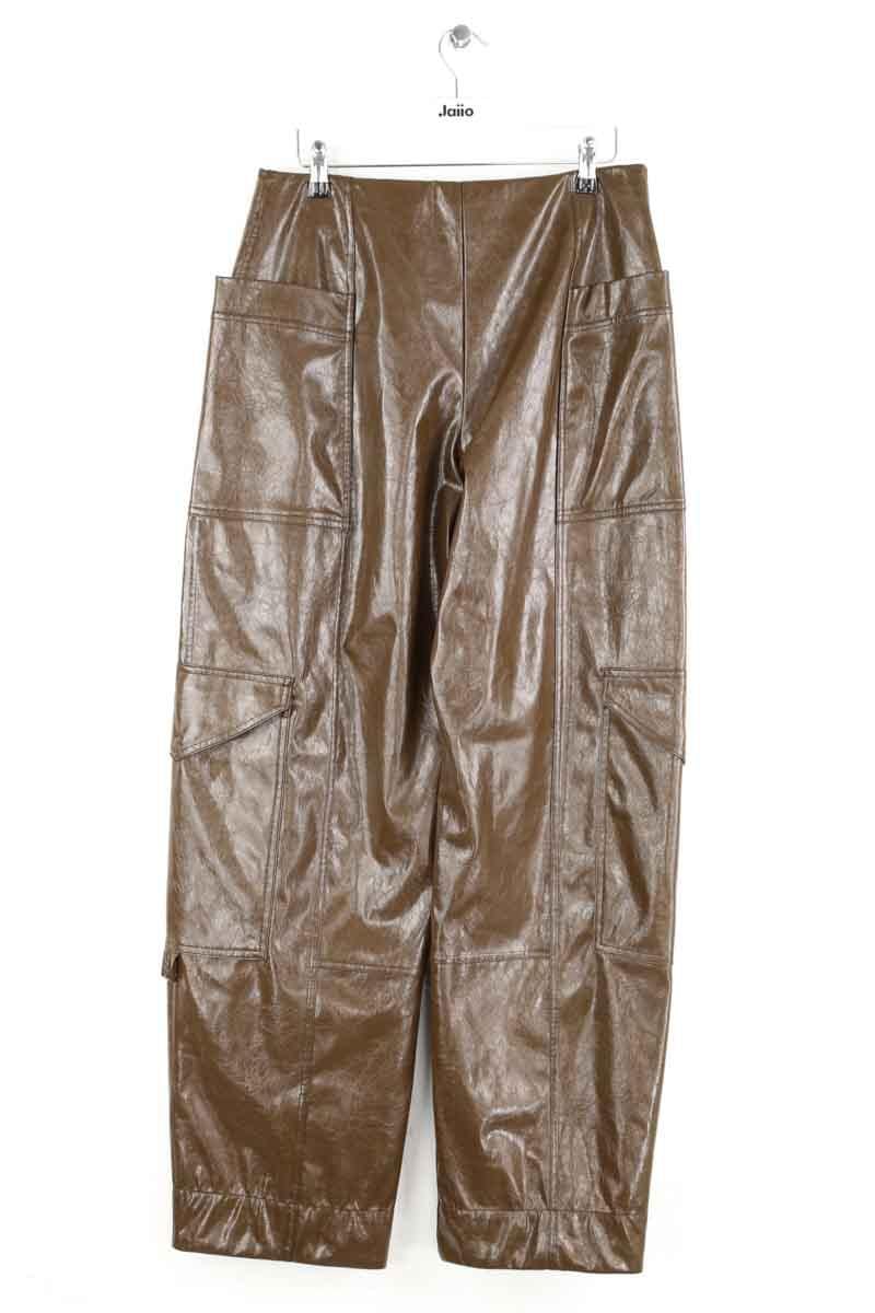 Wide trousers GANNI - Seconde Main Brown