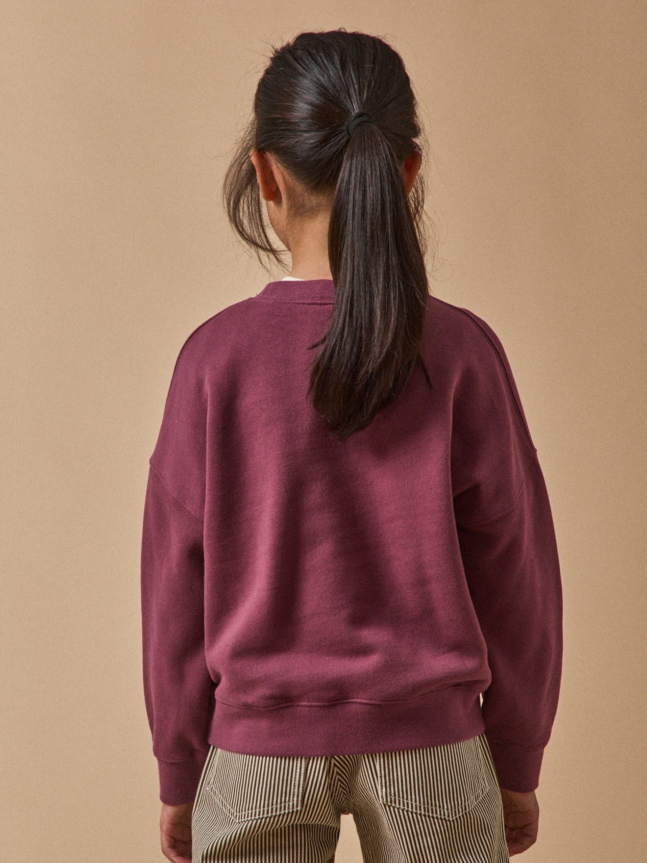 Organic cotton message sweatshirt CYRILLUS Red