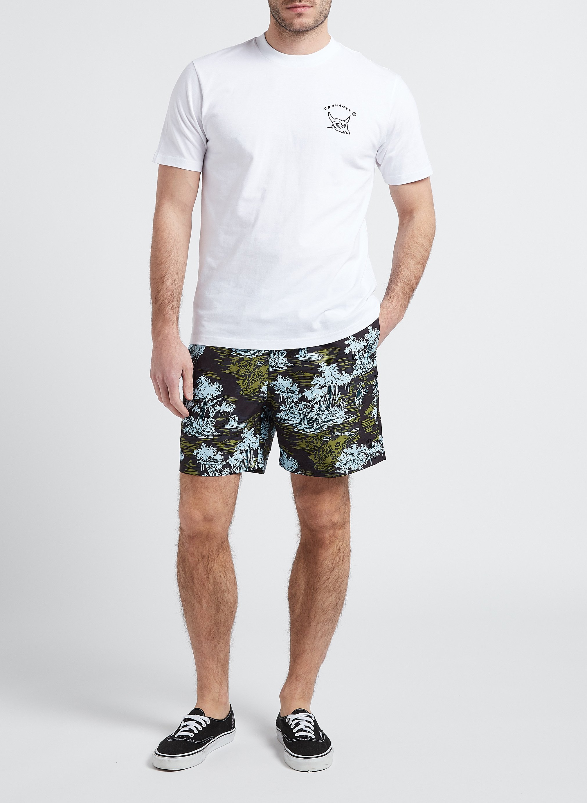 Printed swim shorts CARHARTT WIP Black