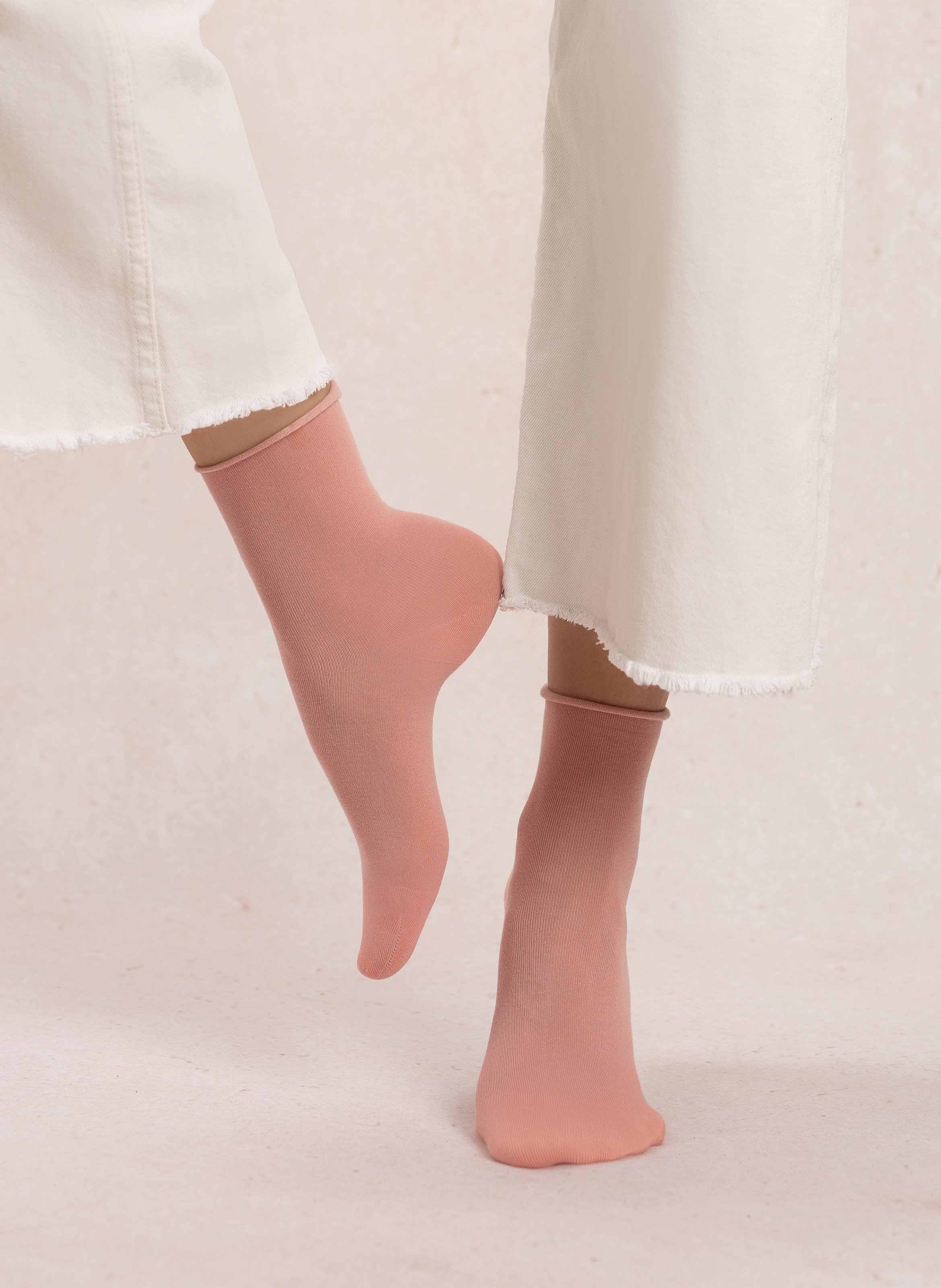 Cotton-blend raised-nap socks BLEUFORET