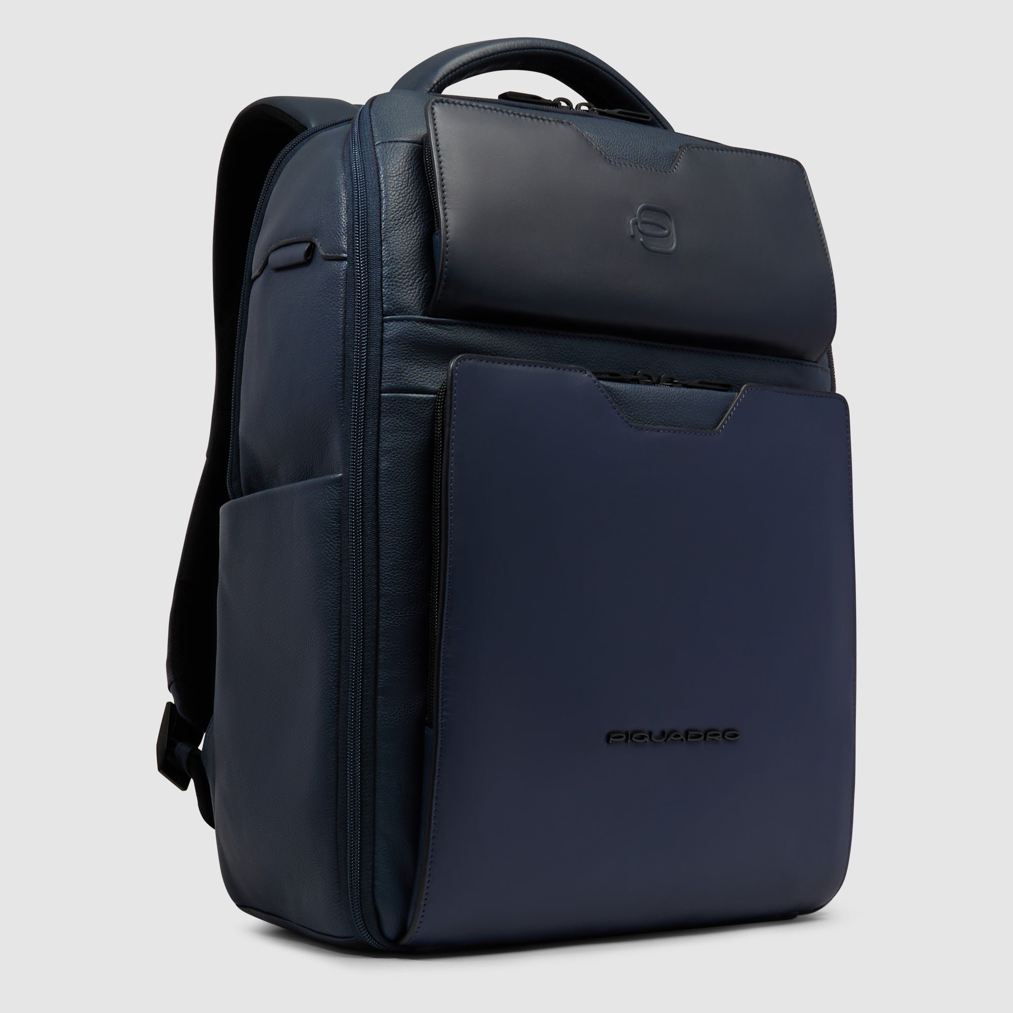 Travel laptop backpack for 15.6" computer PIQUADRO Blue