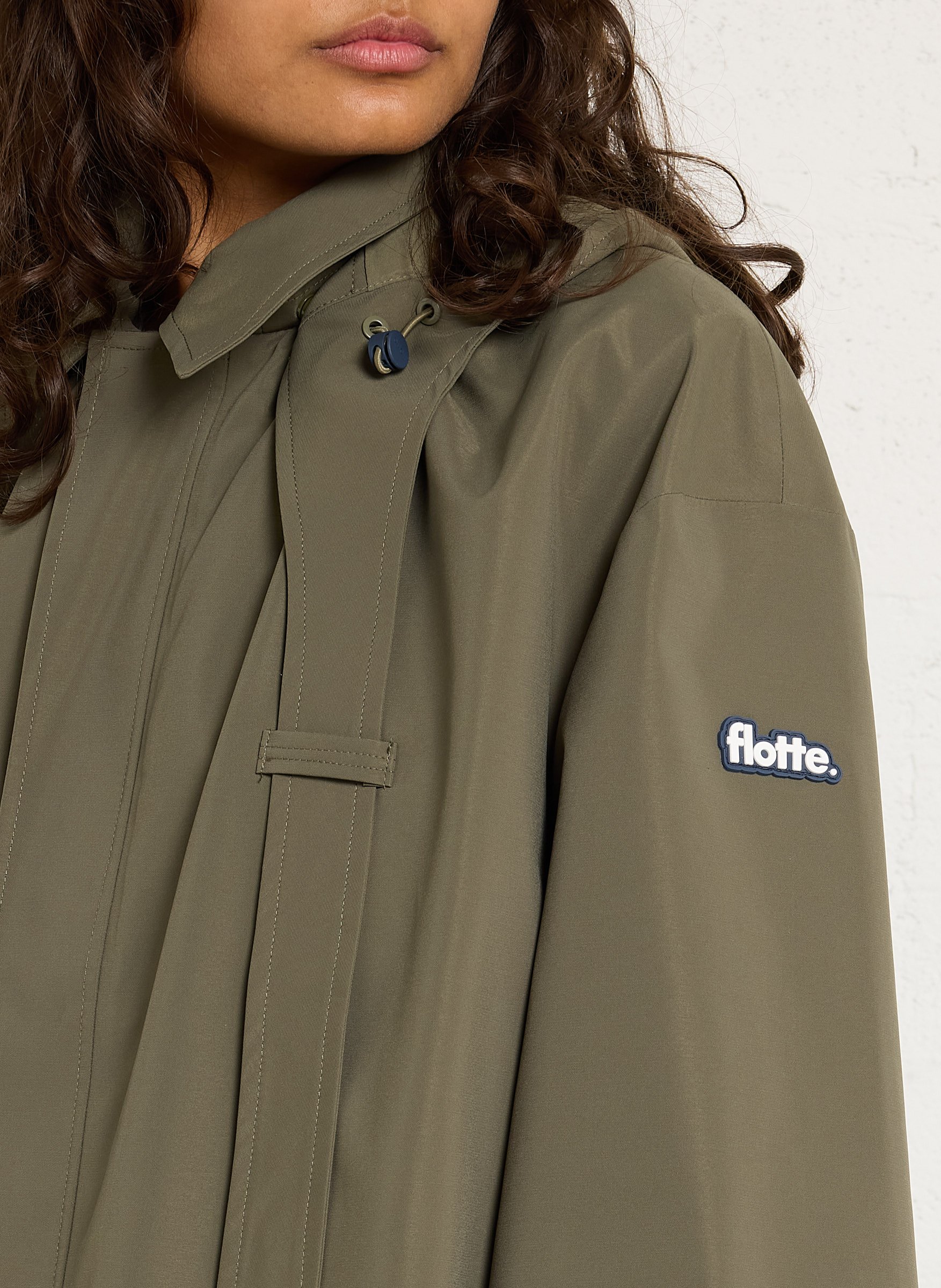 Raincoat with classic collar FLOTTE Green