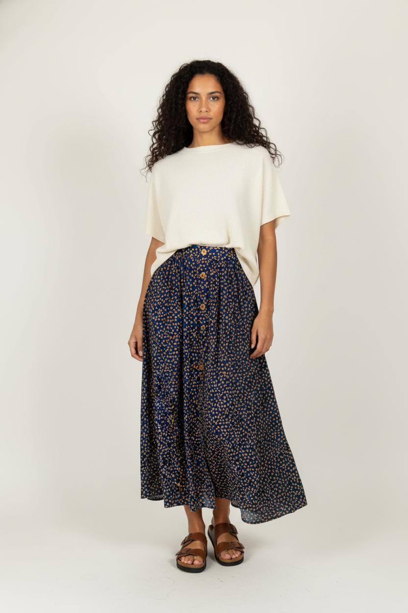 Jupe longue HEIMSTONE - Seconde Main Bleu