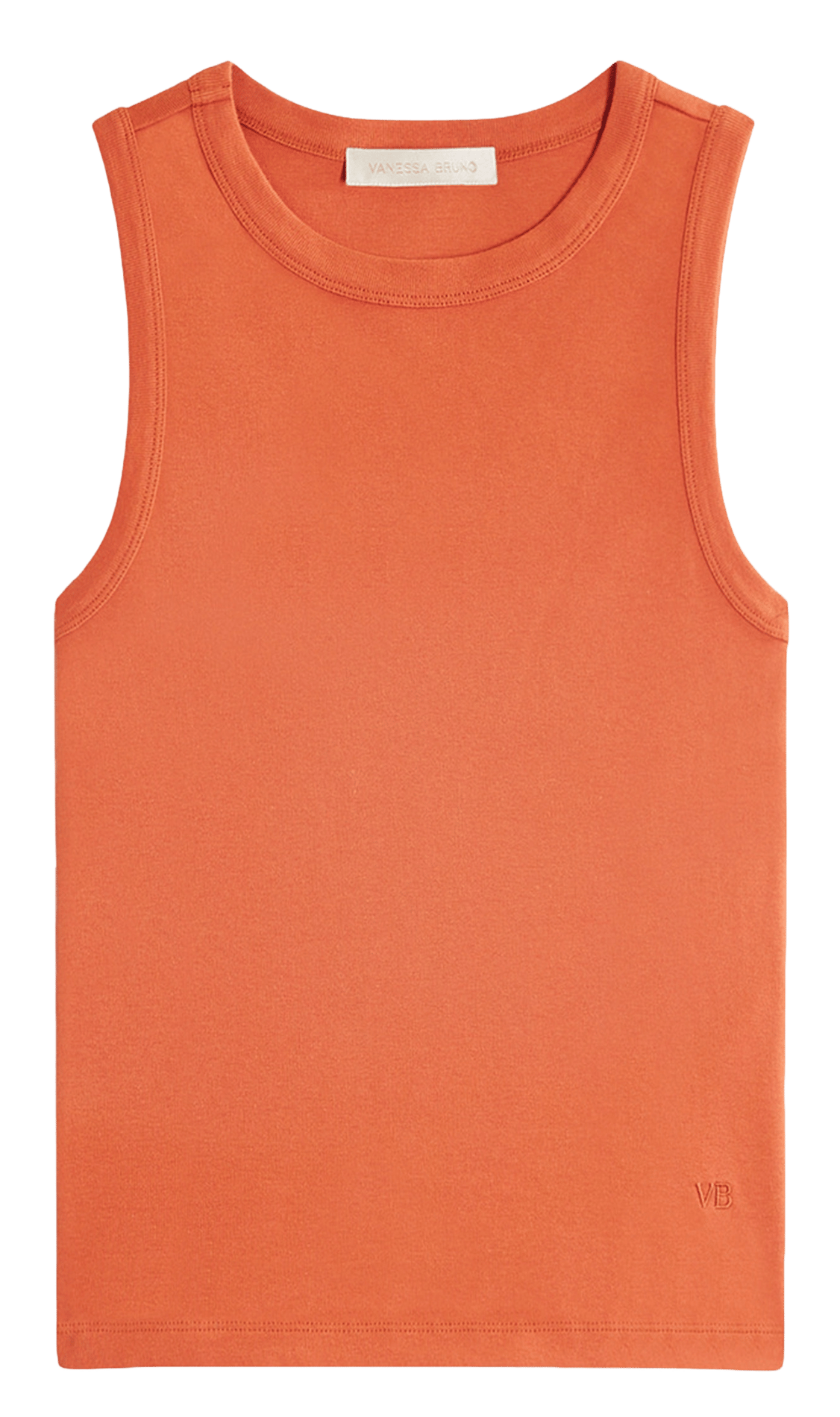 Débardeur col rond uni VANESSA BRUNO Orange