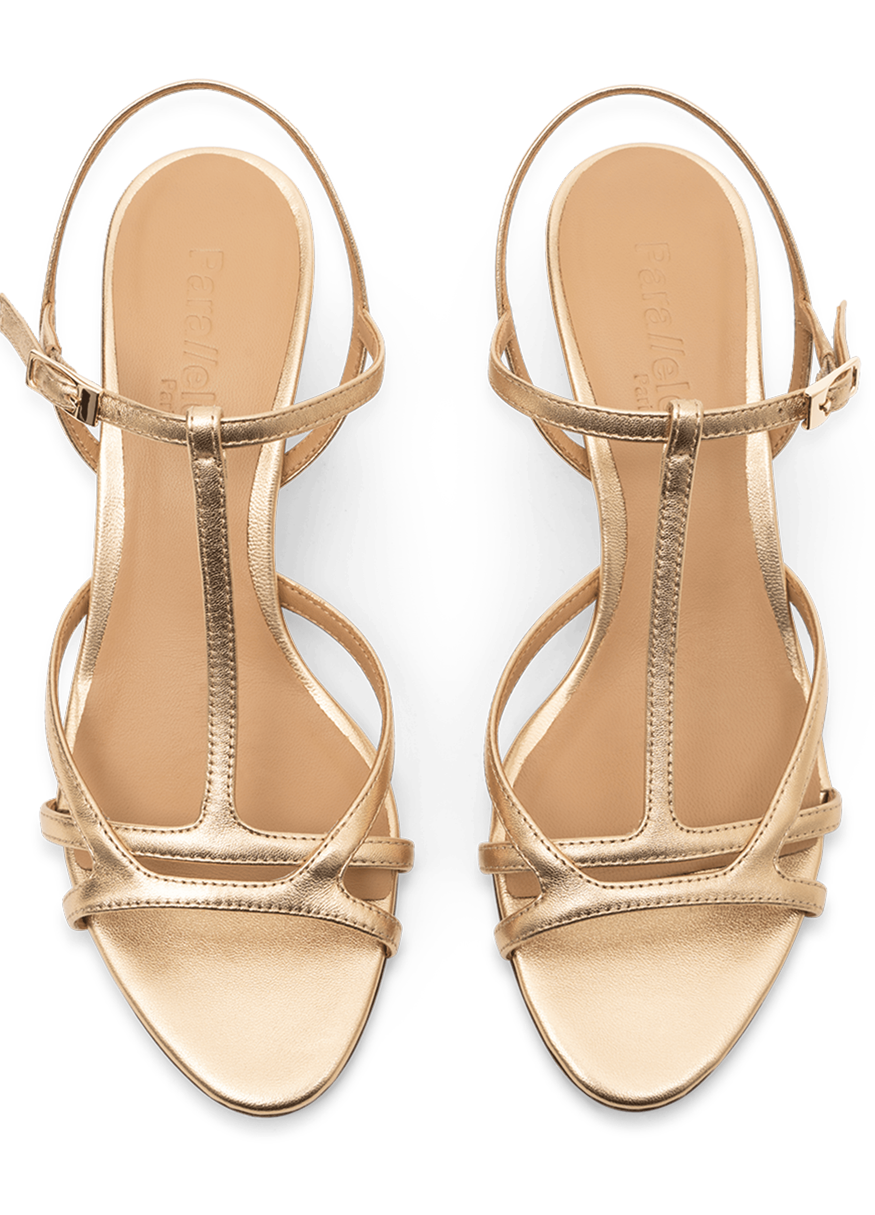 Nappa leather gold sandals Golden