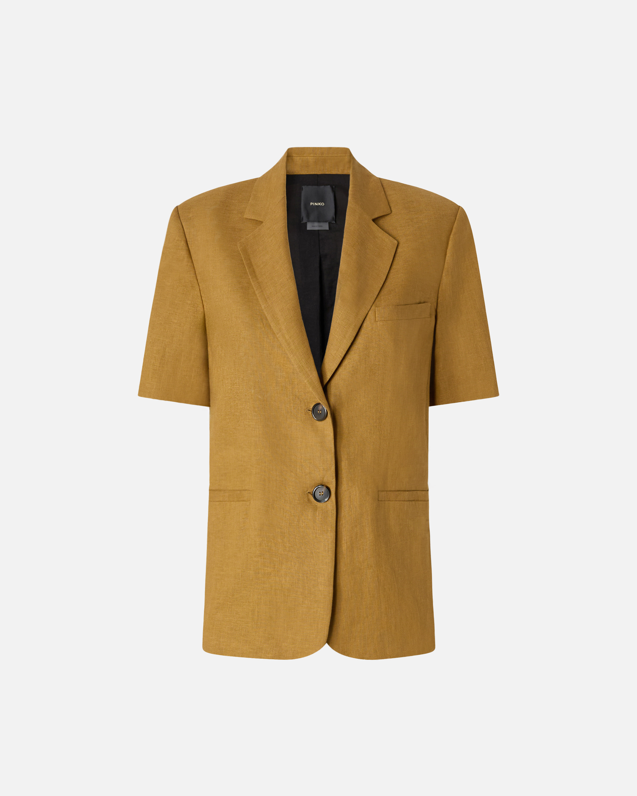 Veste à manches courtes en lin PINKO Orange