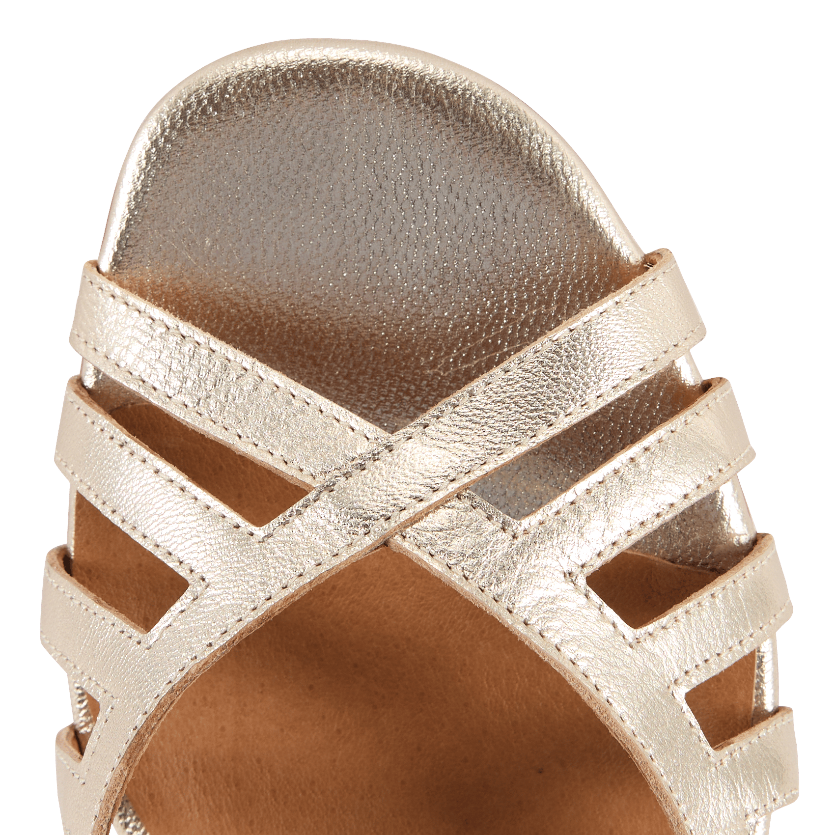 Sandales à talon en cuir LA FEE MARABOUTEE Jaune