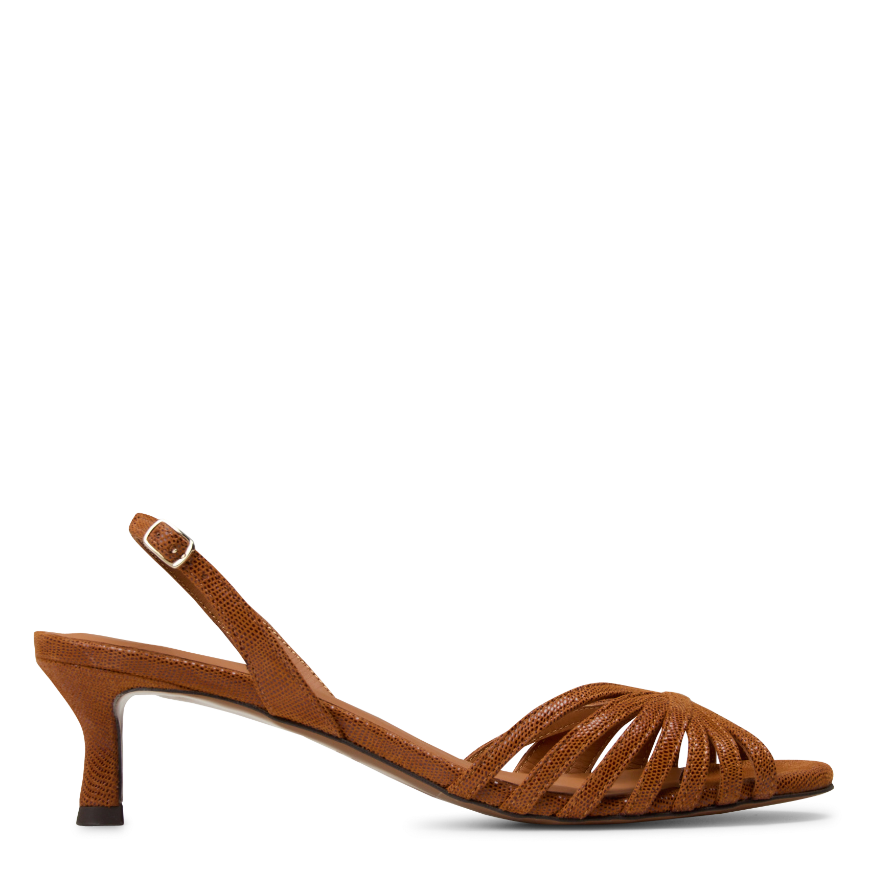 Alice - Ledersandalen mit Absatz RIVECOUR Braun