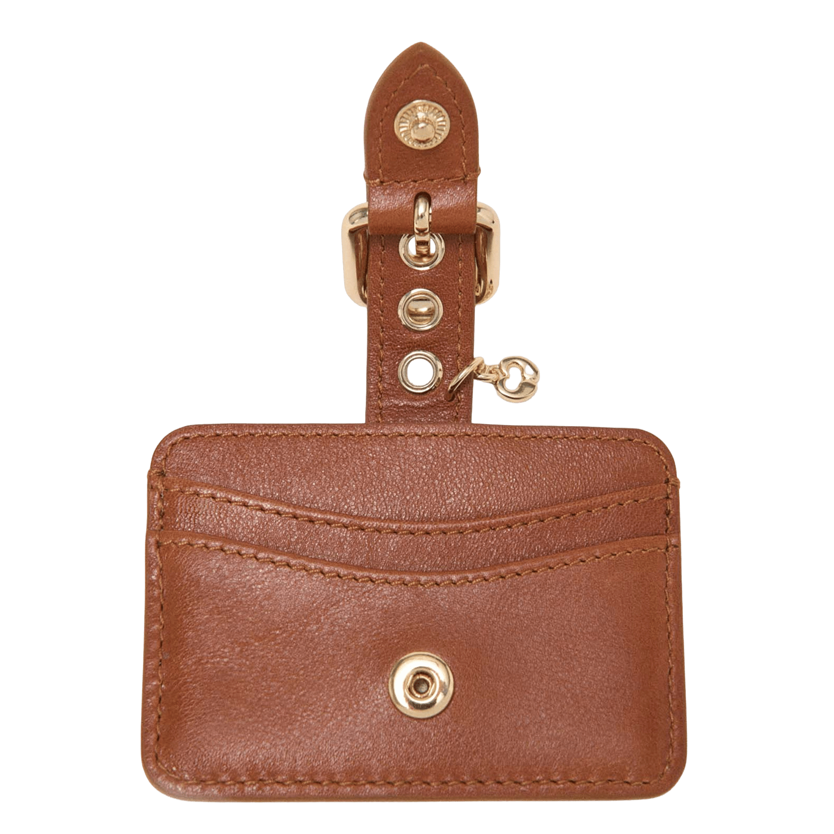 Porte-cartes en cuir MAJE Marron