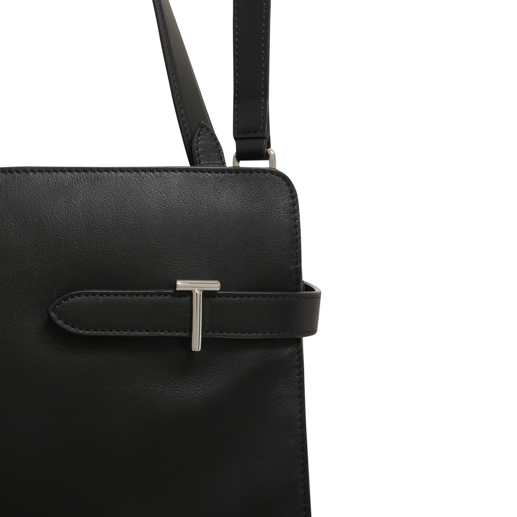 Schultertasche aus Leder | Schwarz LE TANNEUR Damen