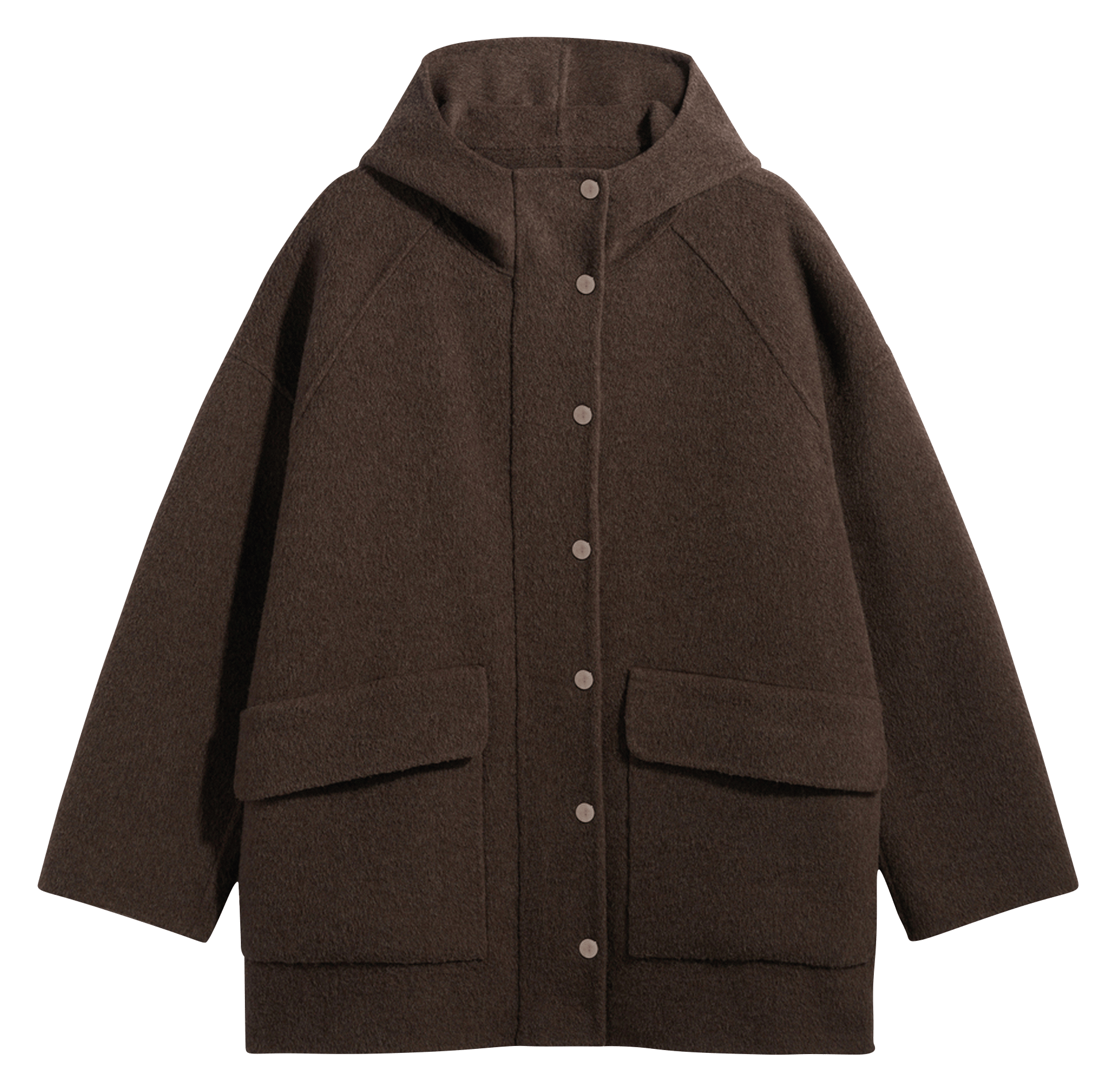 Manteau oversize en laine GERARD DAREL Marron