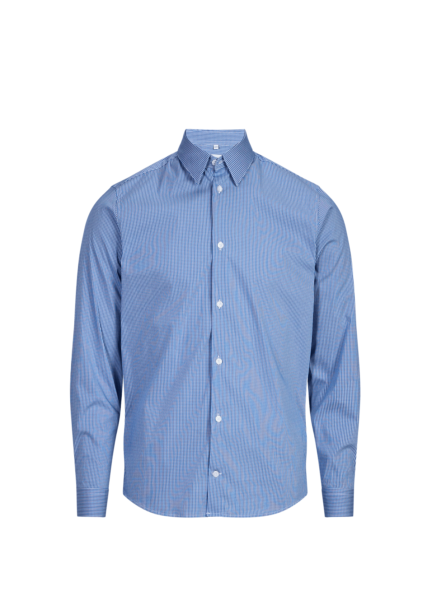 Straight classic-collar shirt in Icaro-S cotton AU PRINTEMPS PARIS Blue