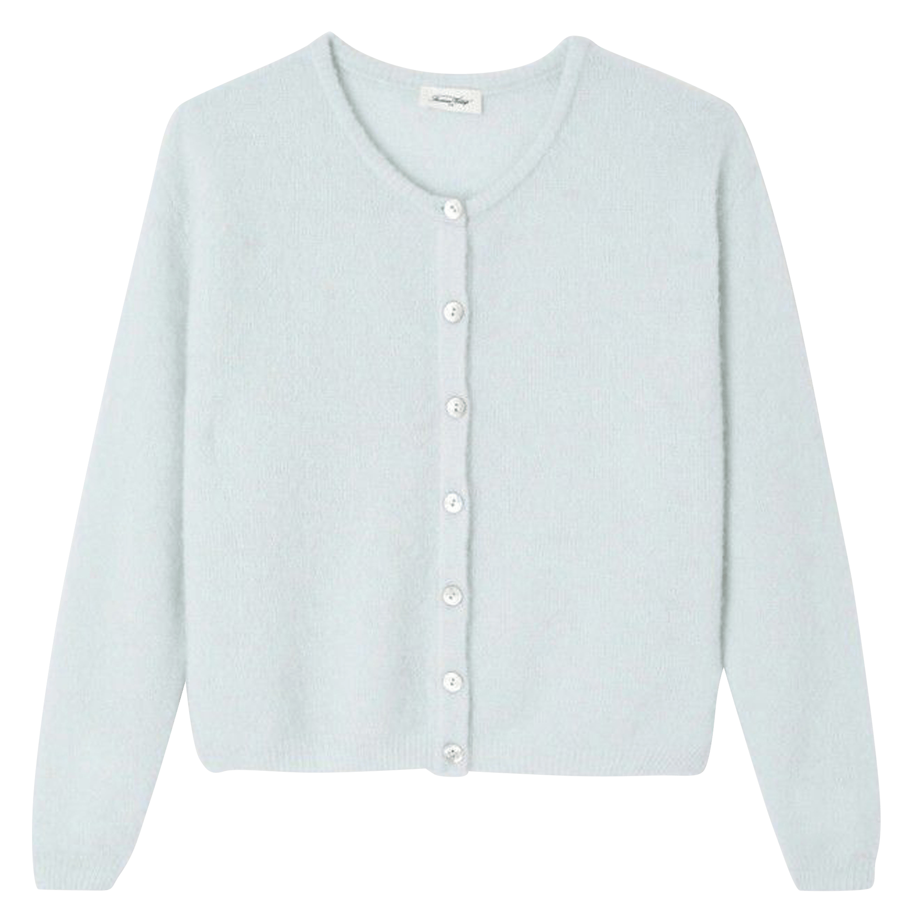 Ruimvallend vest met ronde hals - wolblend VITOW Givre chine