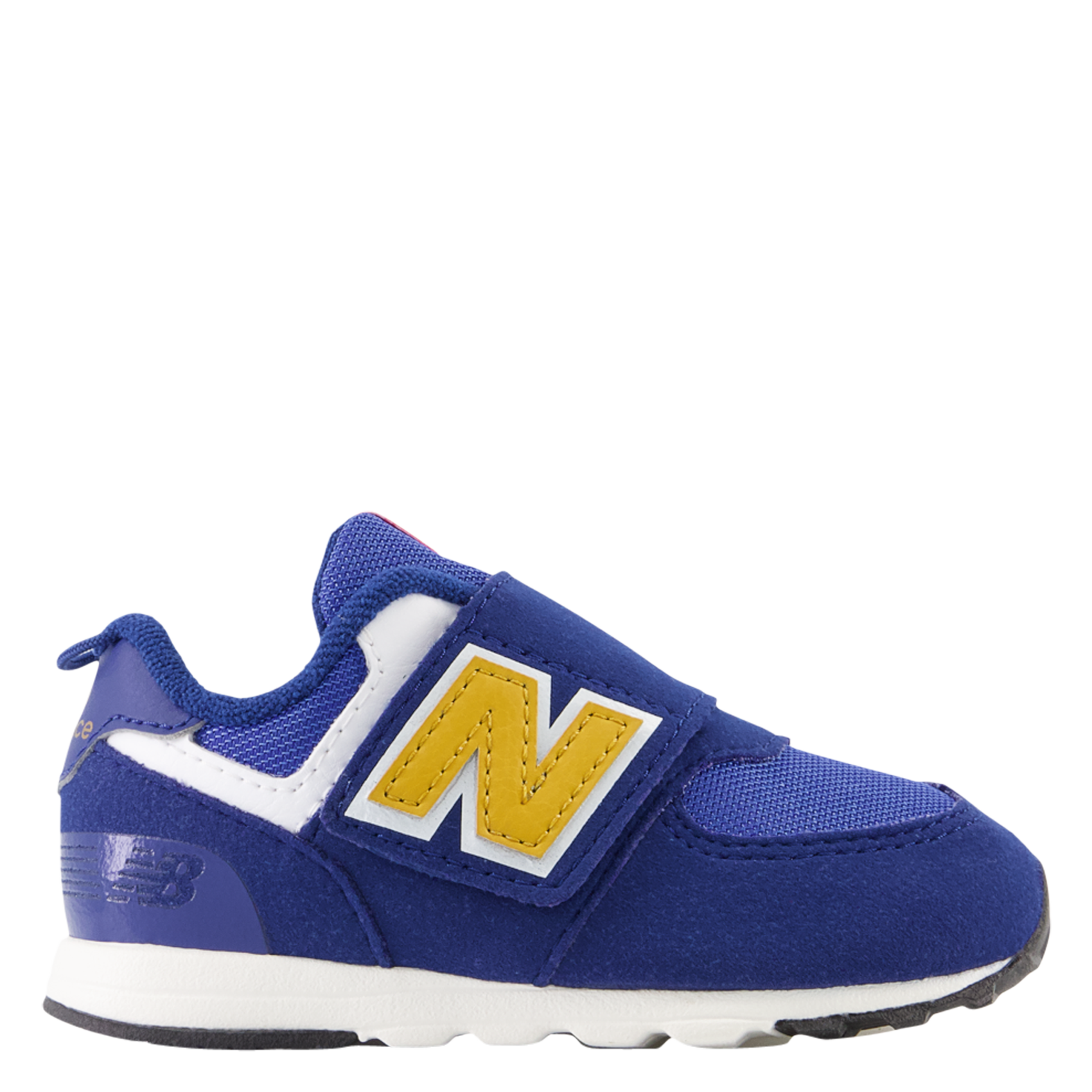 Baskets basses bi-matière à scratchs NEW BALANCE Bleu