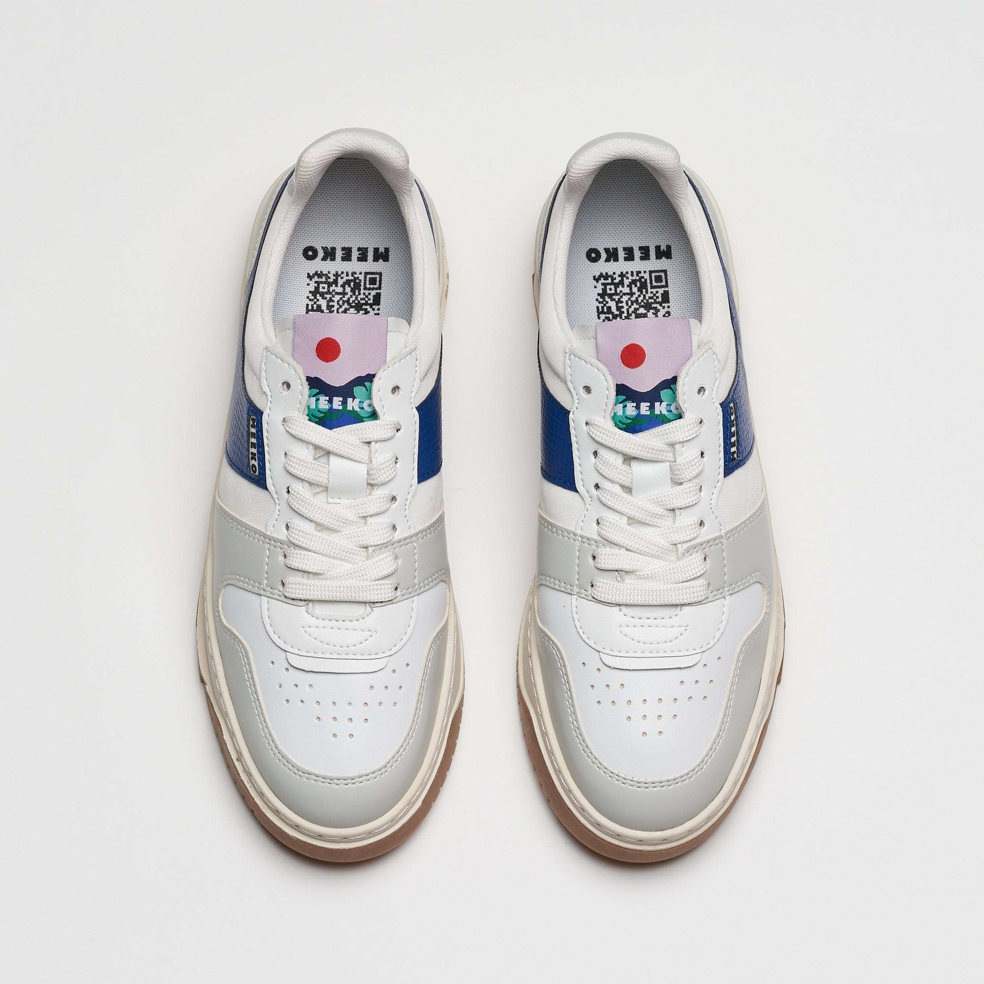 Eco-friendly low-top trainers MEEKO Blue