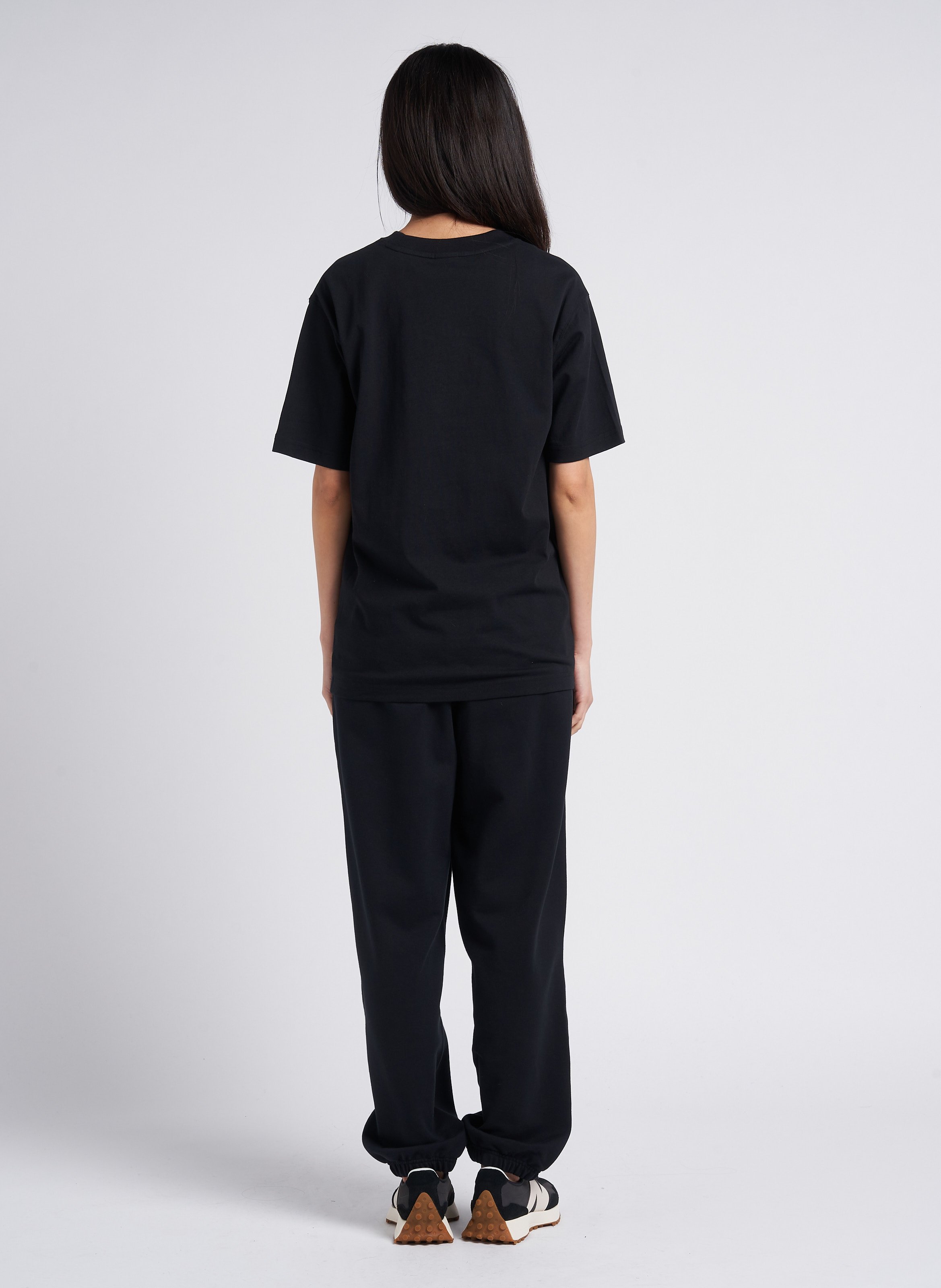 Low-top bi-material trainers NEW BALANCE Black