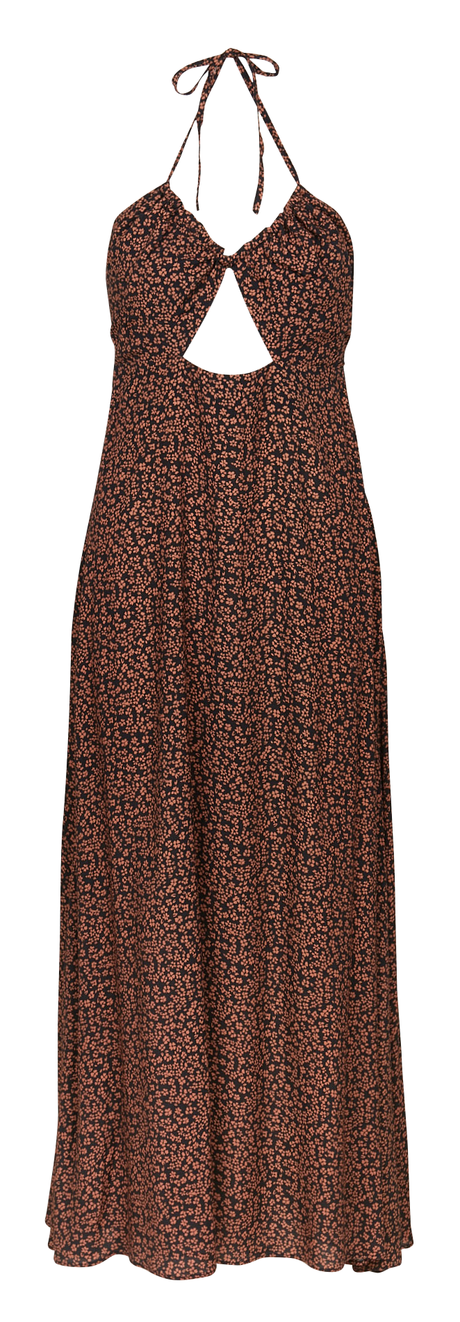 Printed V-neck dress THE NEW SOCIETY Black