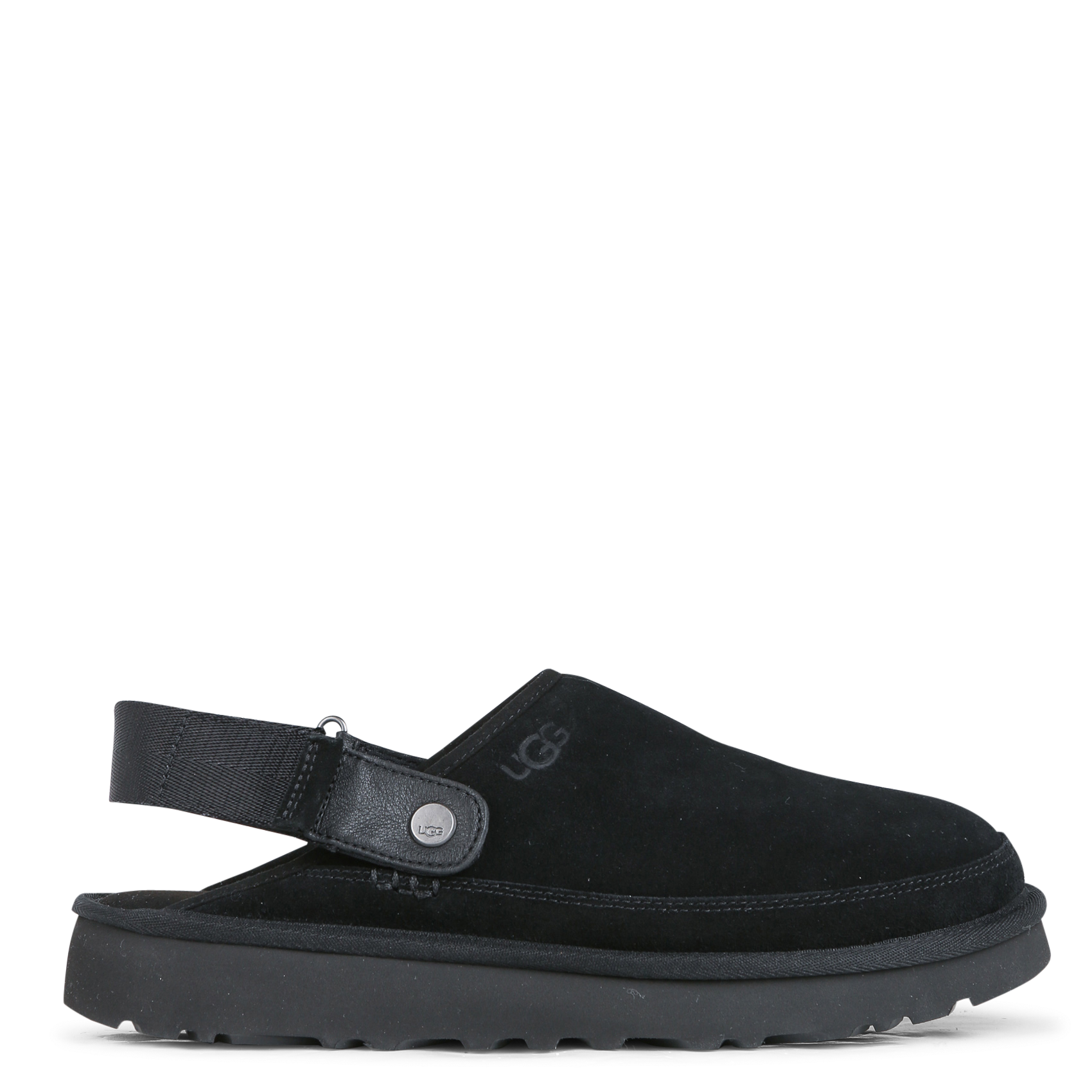 Leather platform clogs UGG Black