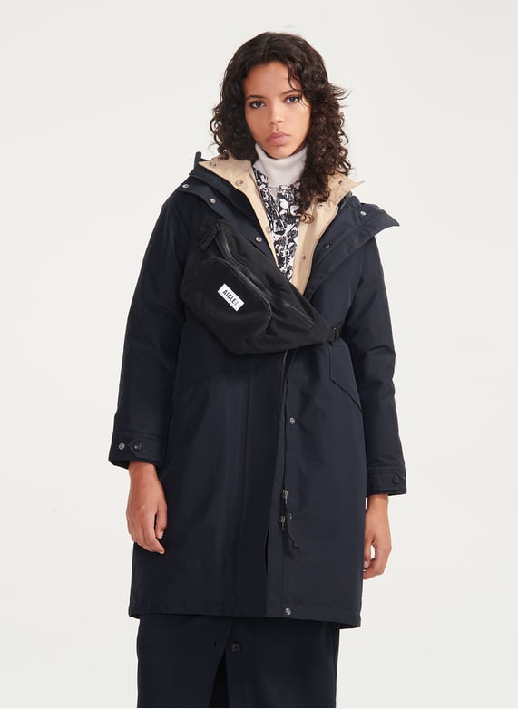 Parka col montant Noir
