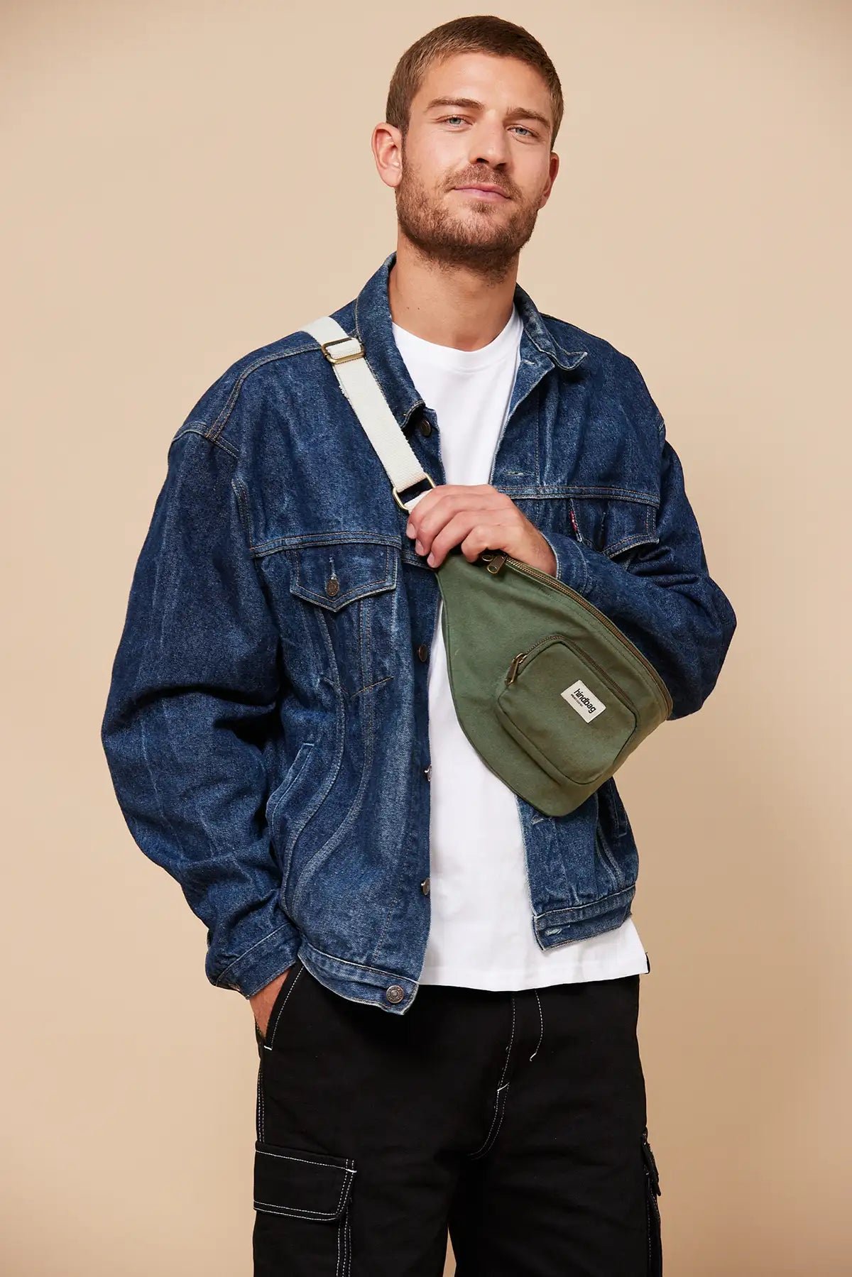 Cotton waist bag HINDBAG Khaki