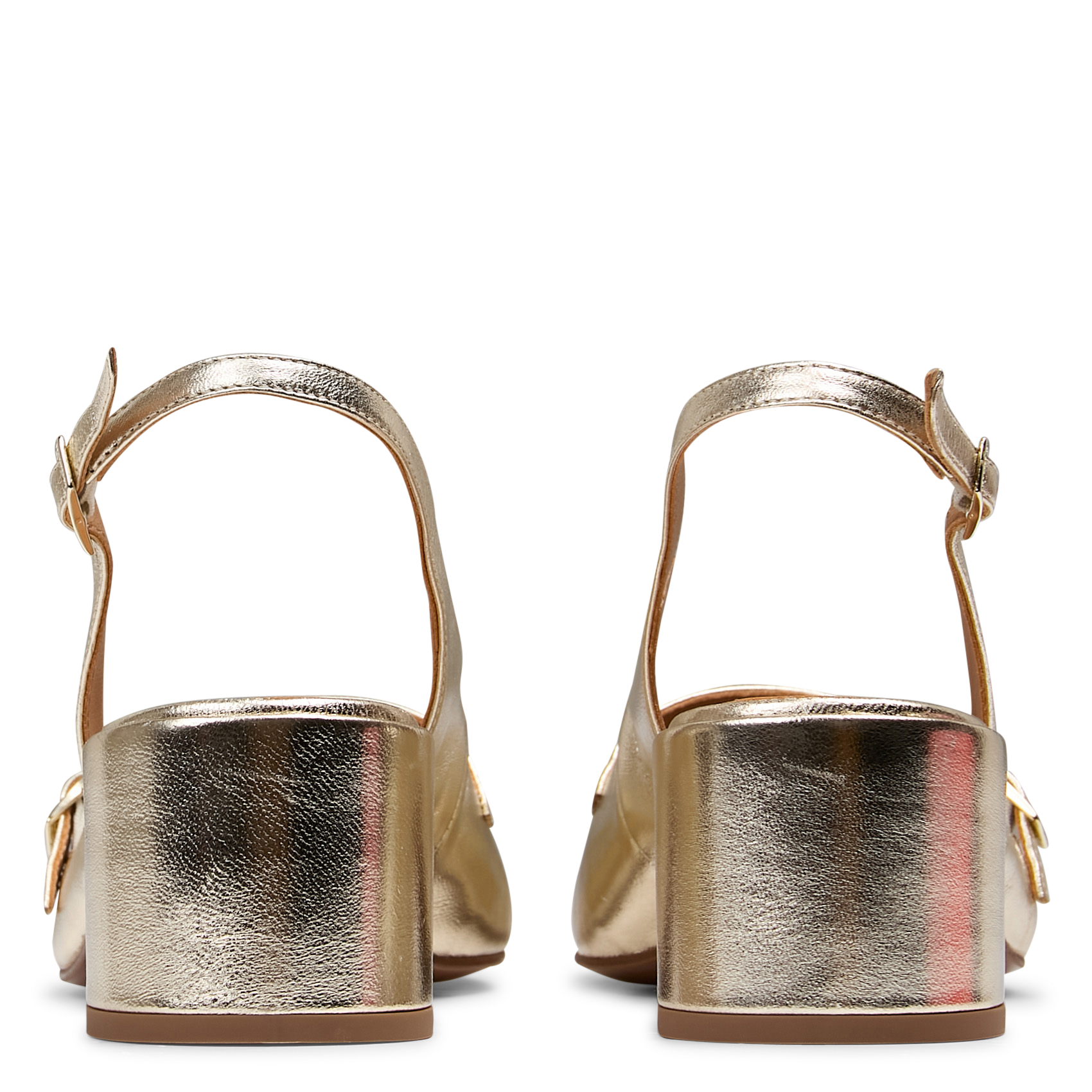 Babies en cuir métallisé JB MARTIN Doré