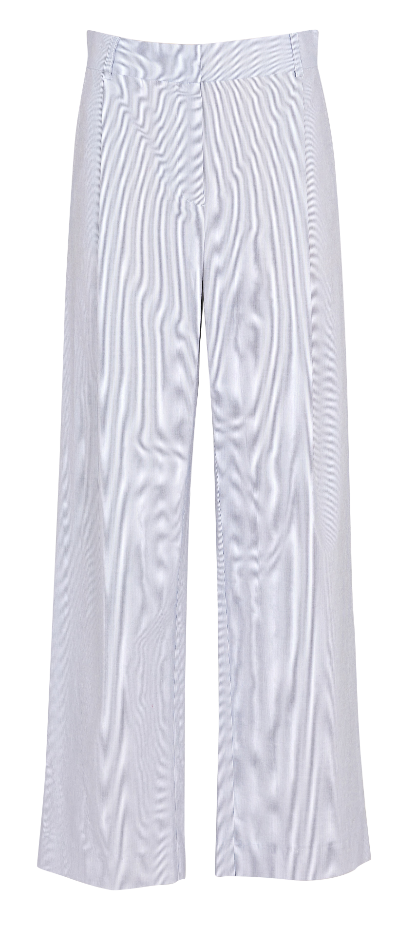 Pantalon droit à rayures fines ROSEANNA Blanc