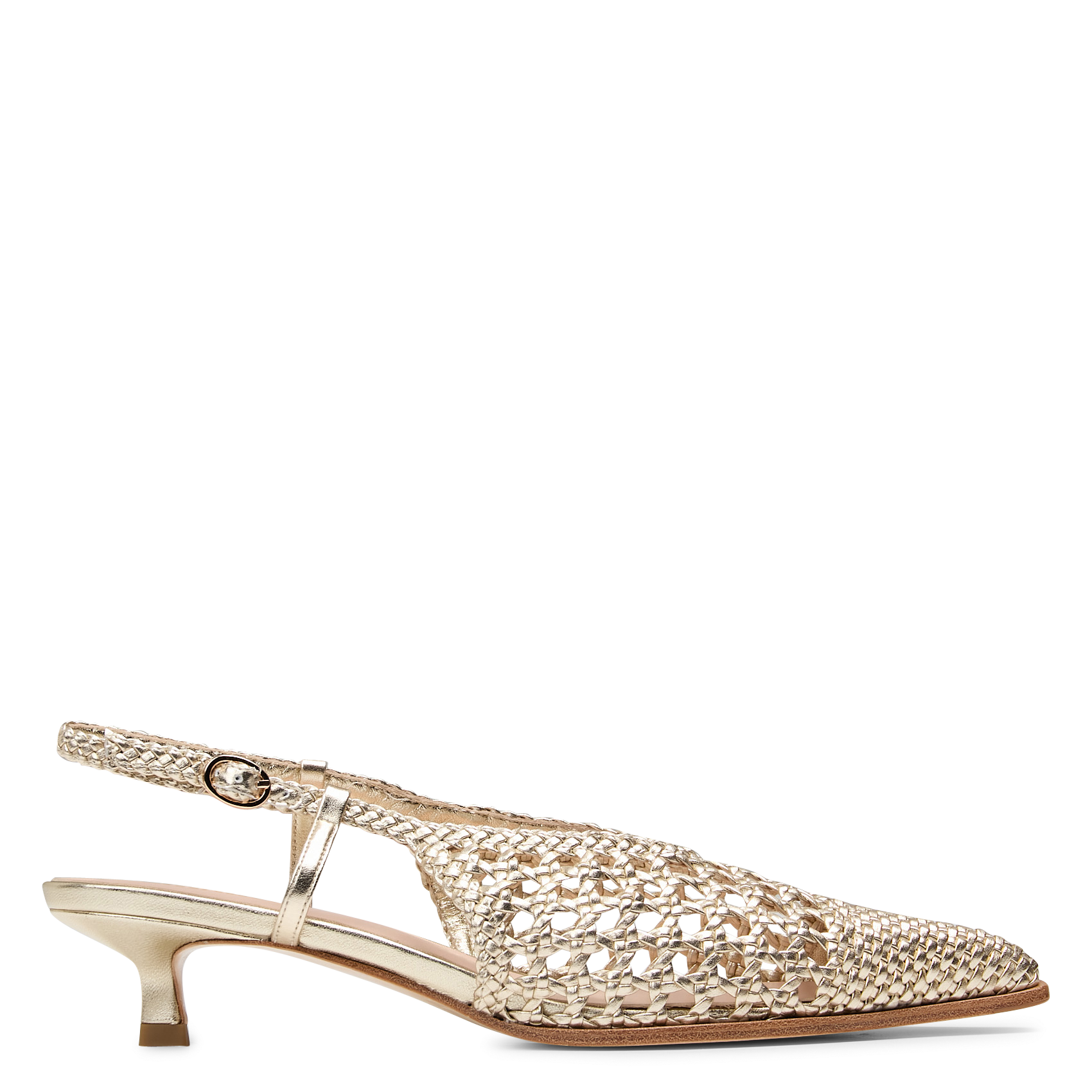 Braided faux leather slingback sandals MI/MAI