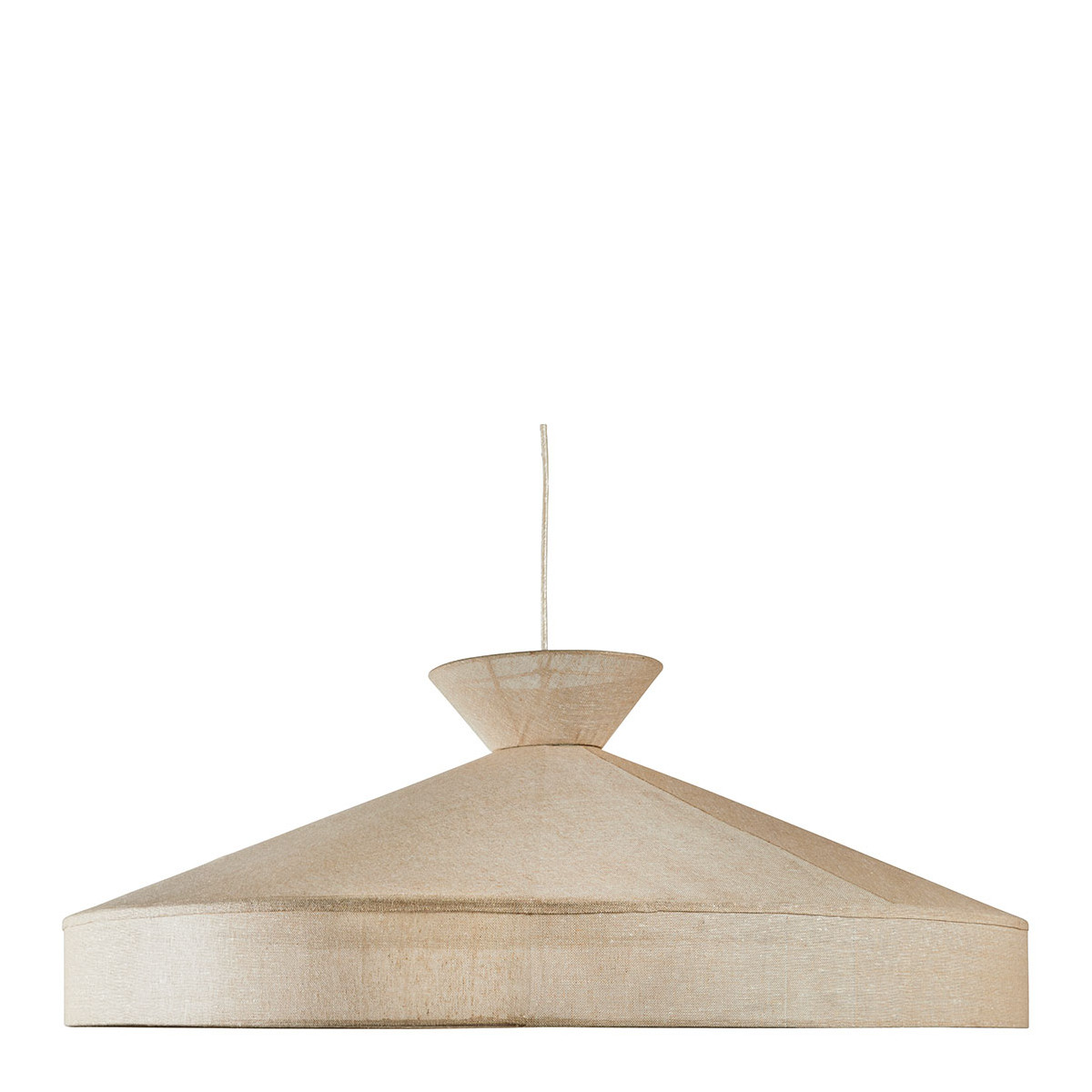 Jute canvas pendant light BLANC D'IVOIRE Beige