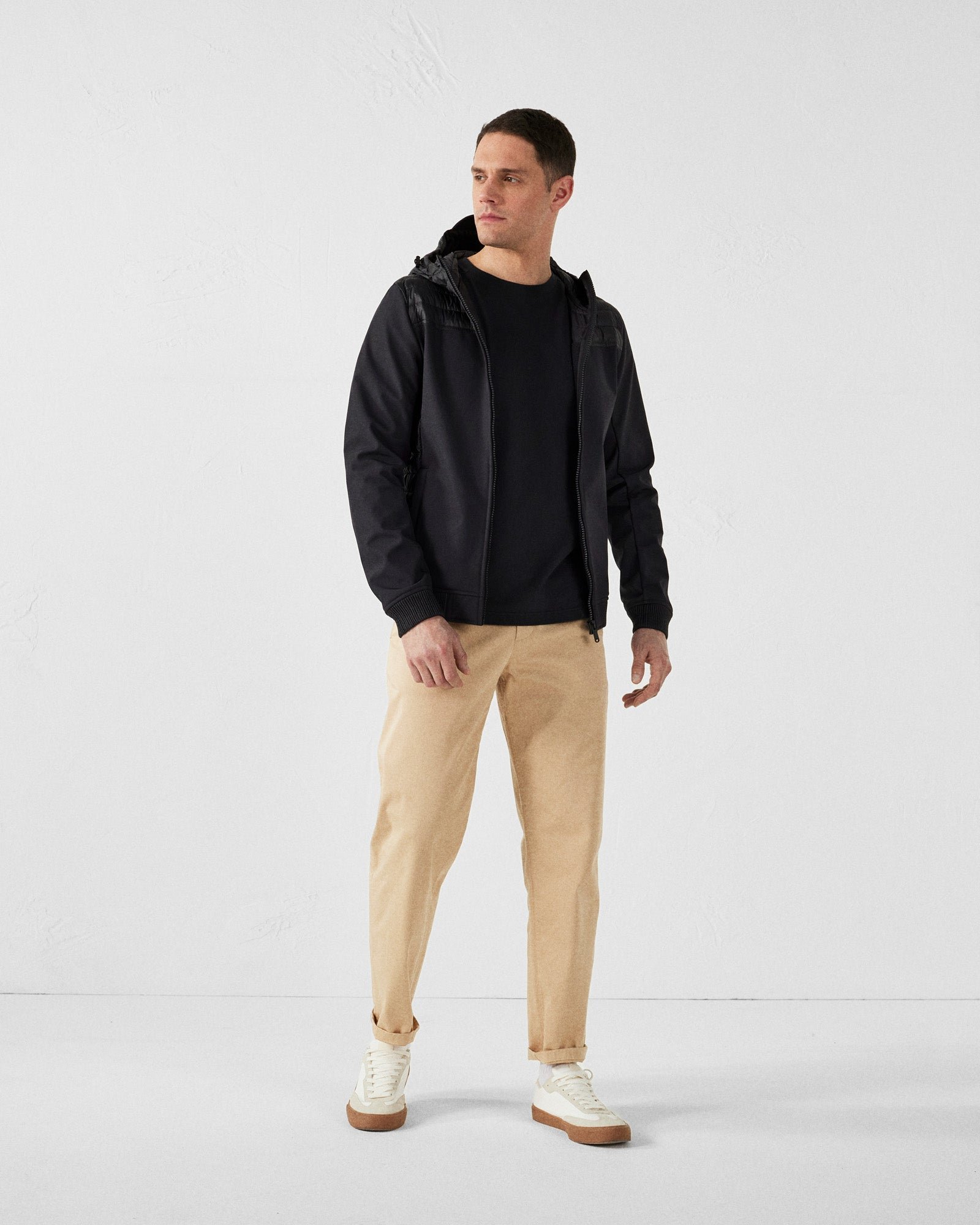 Softshell bi-material paco 2.0 down jacket JOTT Black