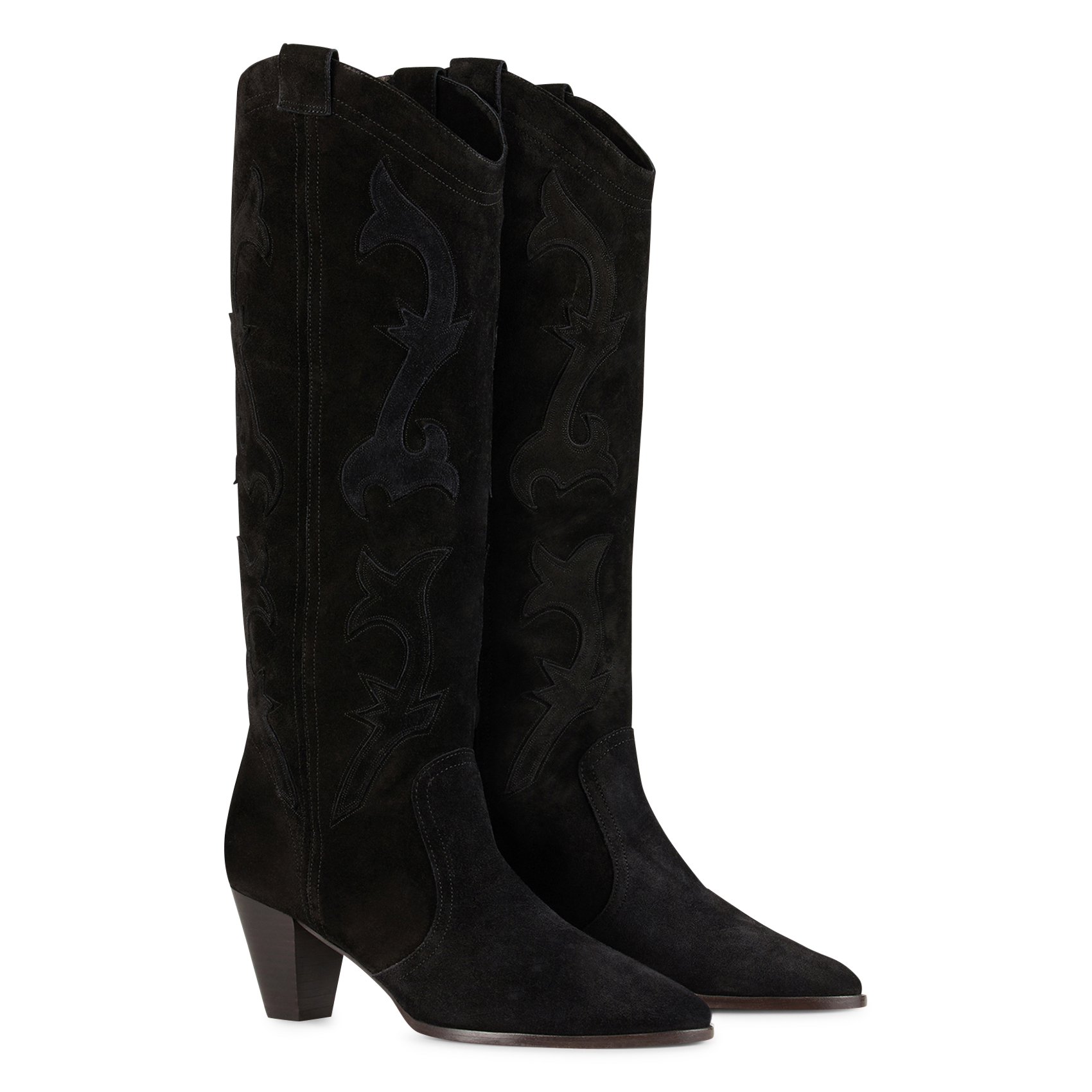 Bottes en cuir BA&SH Noir