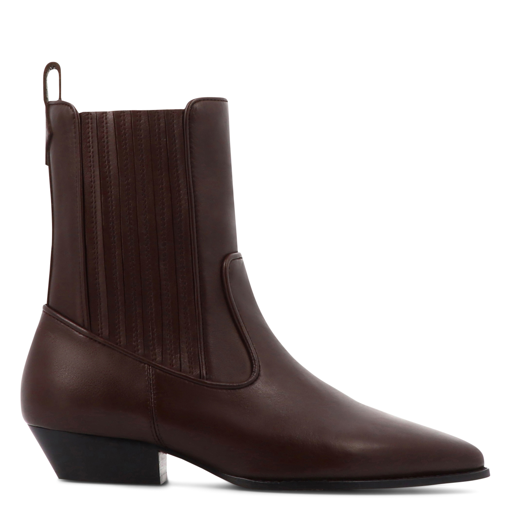 Bottines en cuir SOCQUE PARIS Marron