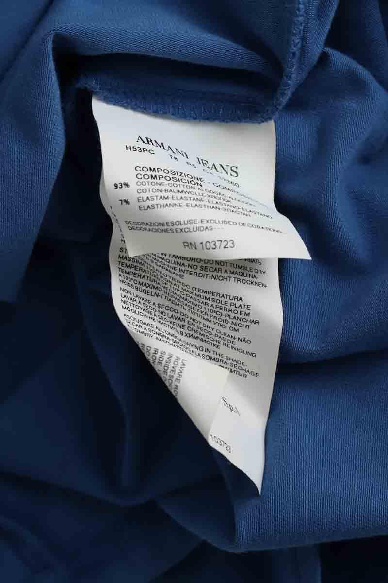 Cotton T-shirt ARMANI - SECONDE MAIN Blue