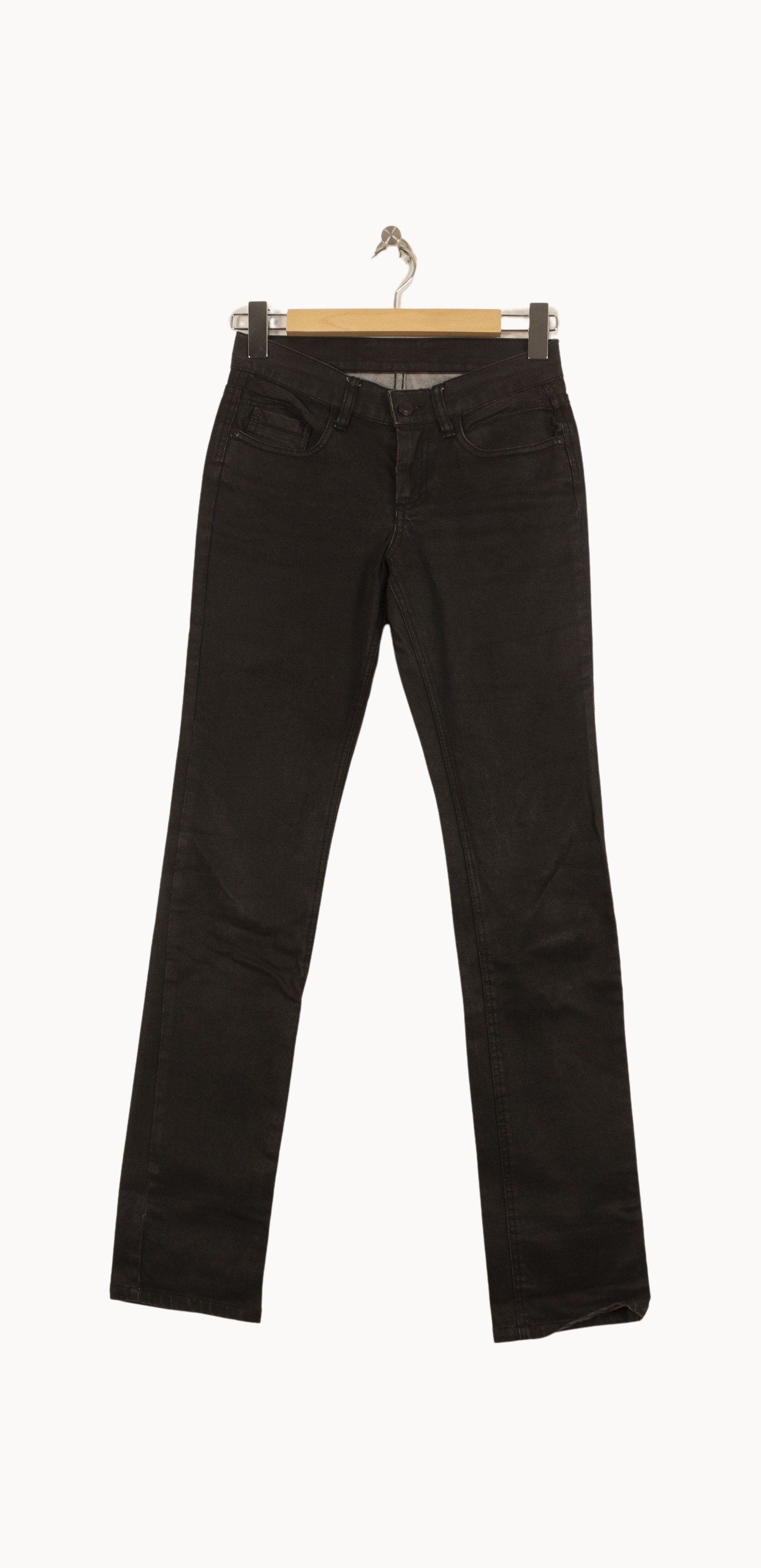 Cropped slim jeans with studs COMPTOIR DES COTONNIERS - Seconde main Black