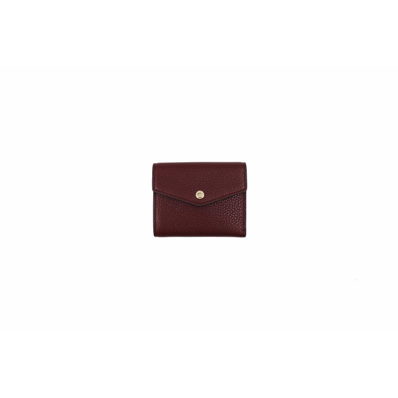 Leather coin purse POURCHET Red