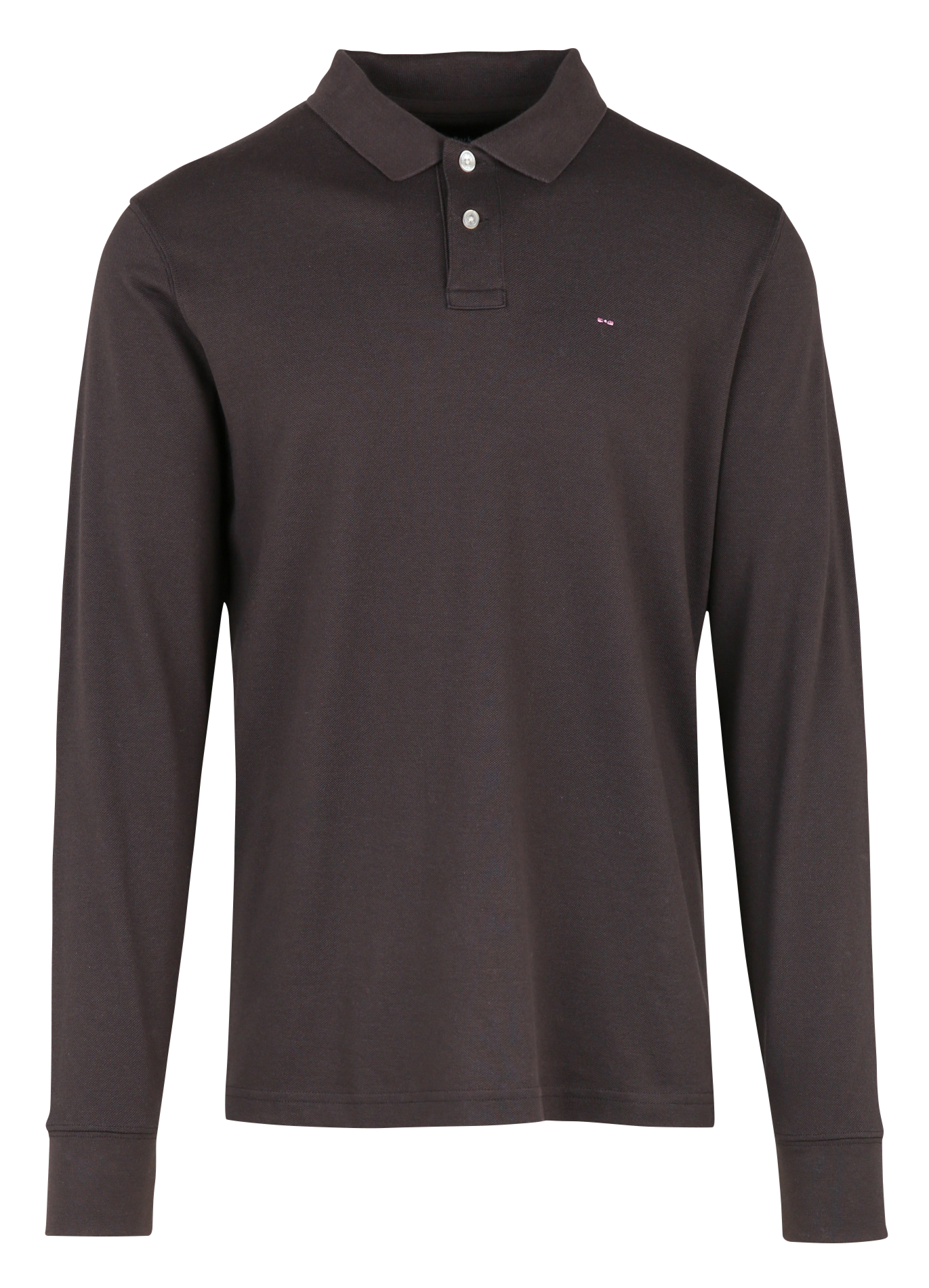 Polo droit en coton EDEN PARK Marron