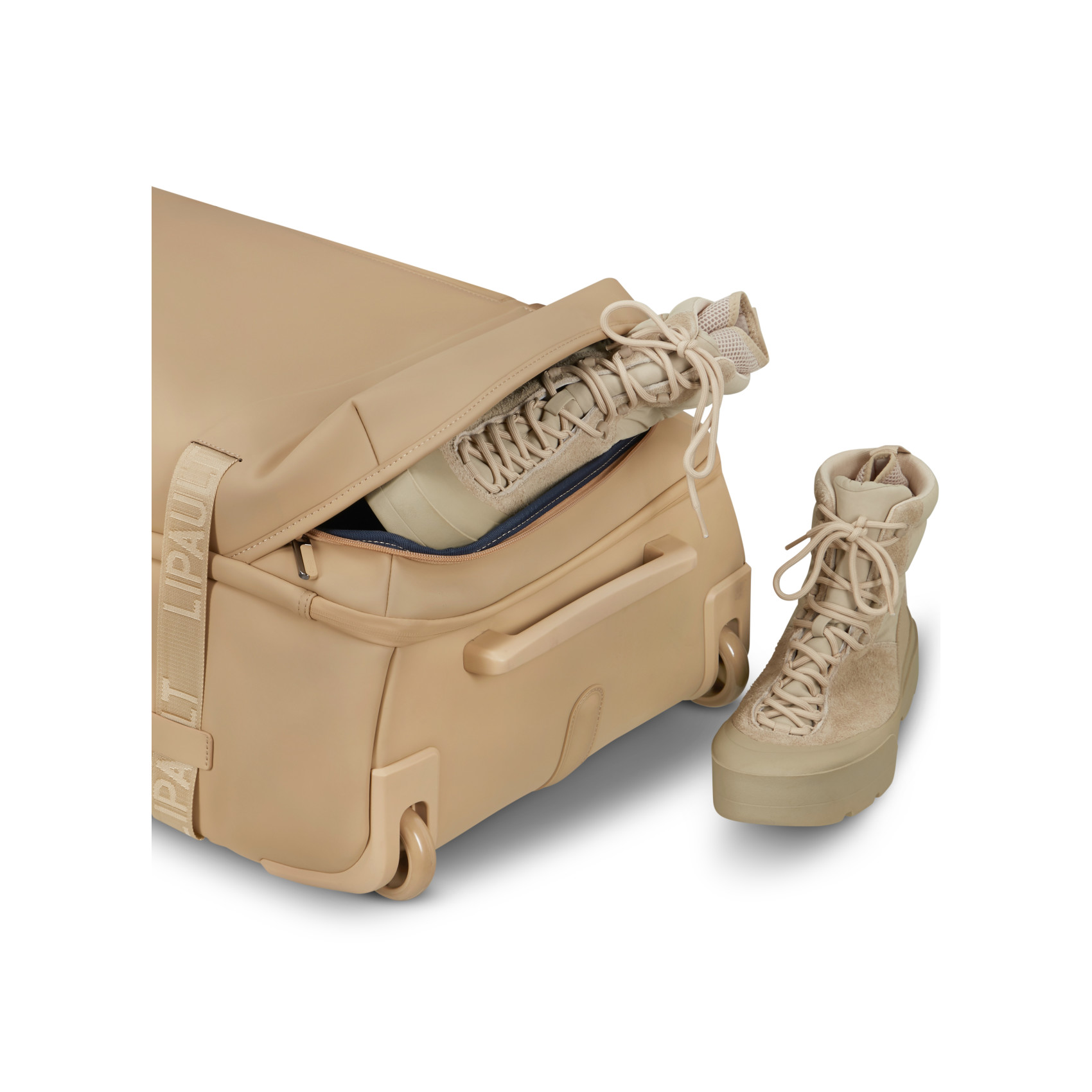 Lost in Berlin wheeled travel bag size L Exile LIPAULT Beige