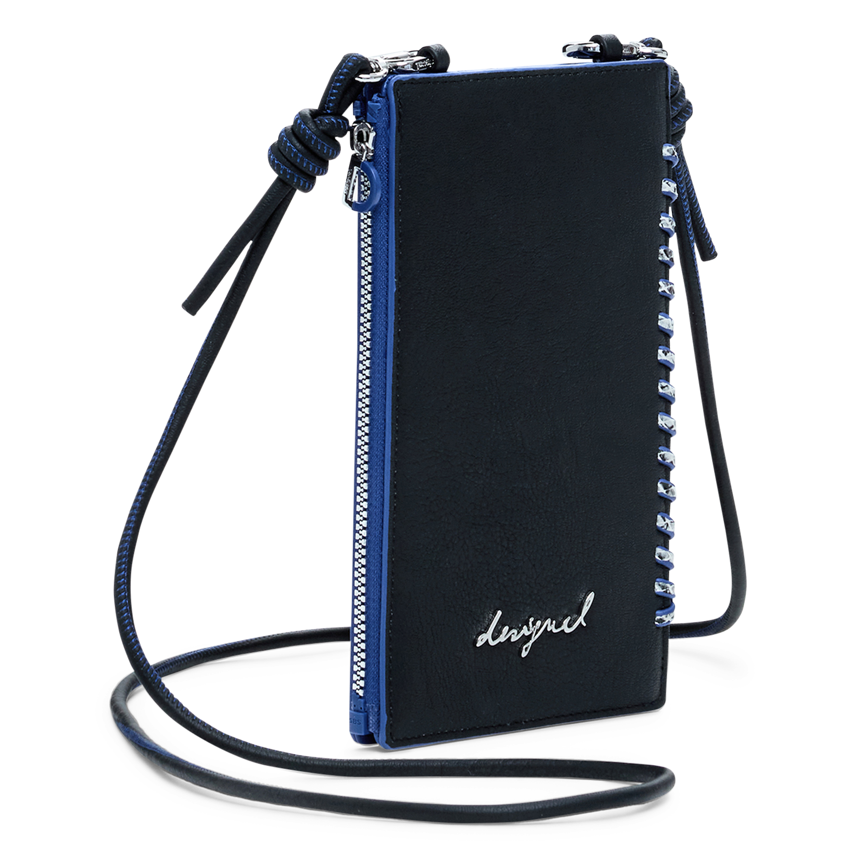 Pochette de téléphone effet cuir DESIGUAL Noir