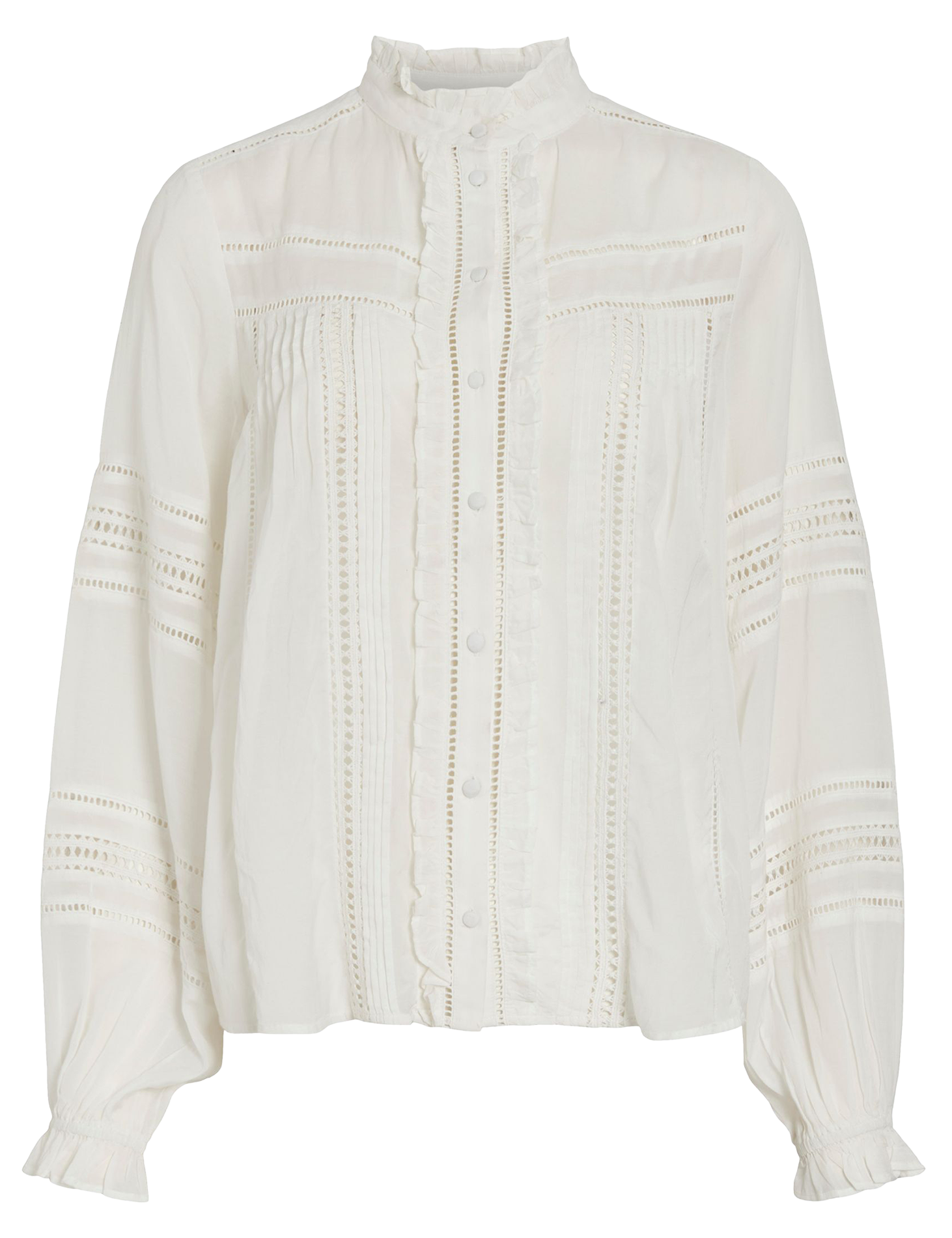 Straight-cut cotton-blend shirt ROUGE EDIT Beige