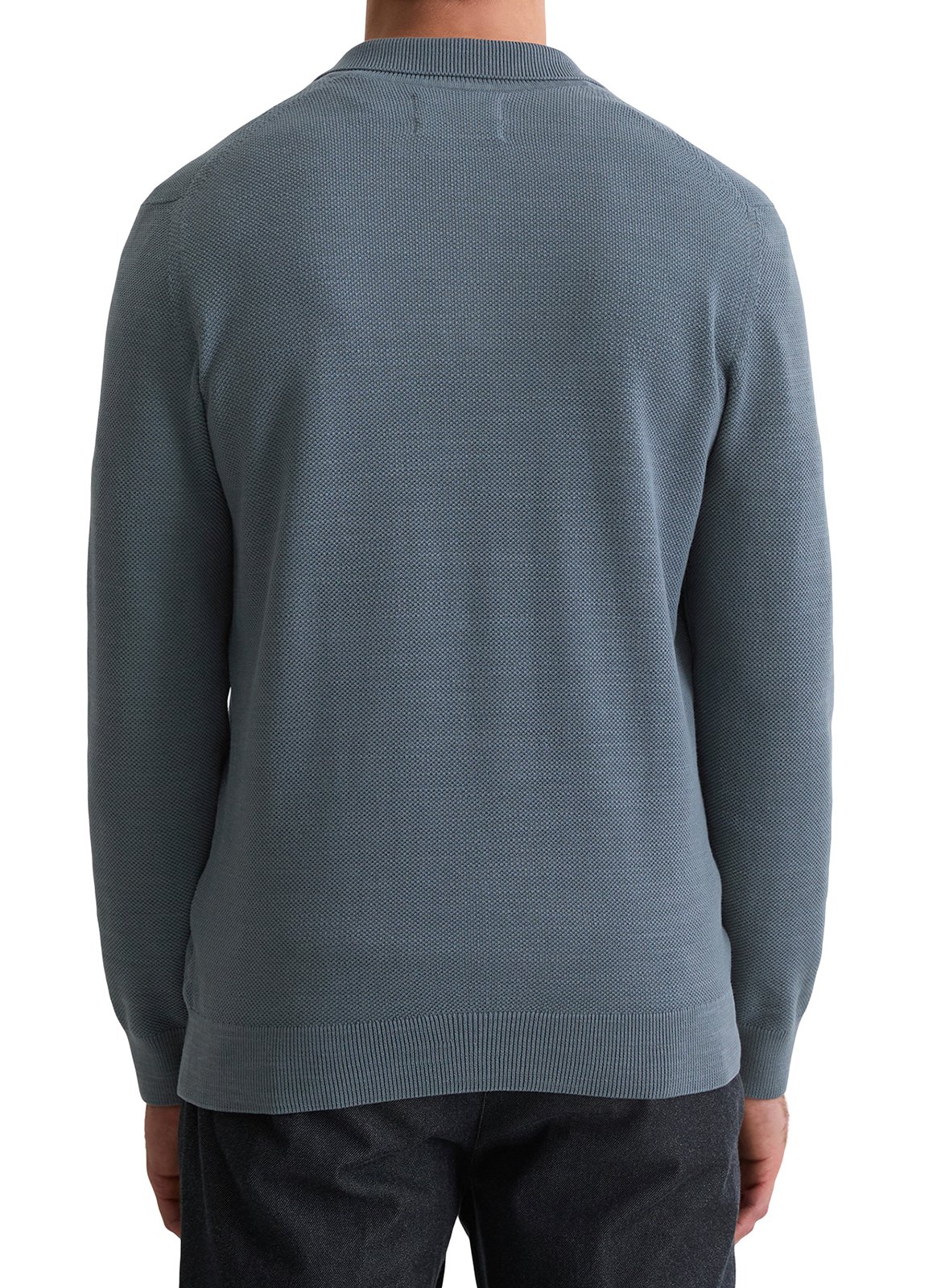 Pull col V en coton MARC O'POLO Bleu