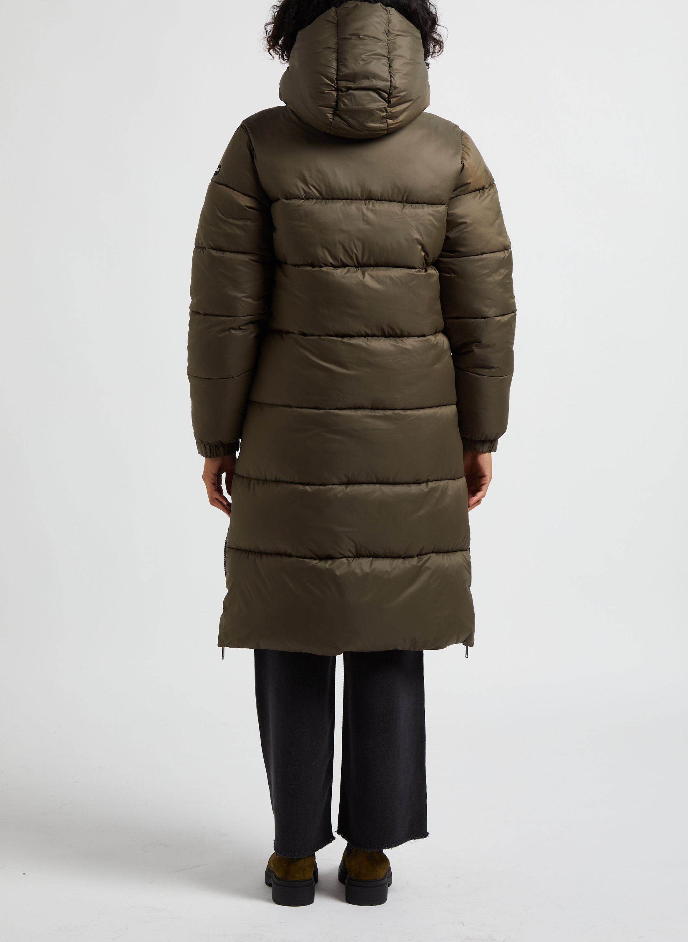 Doudoune longue à capuche SCHOTT Doré