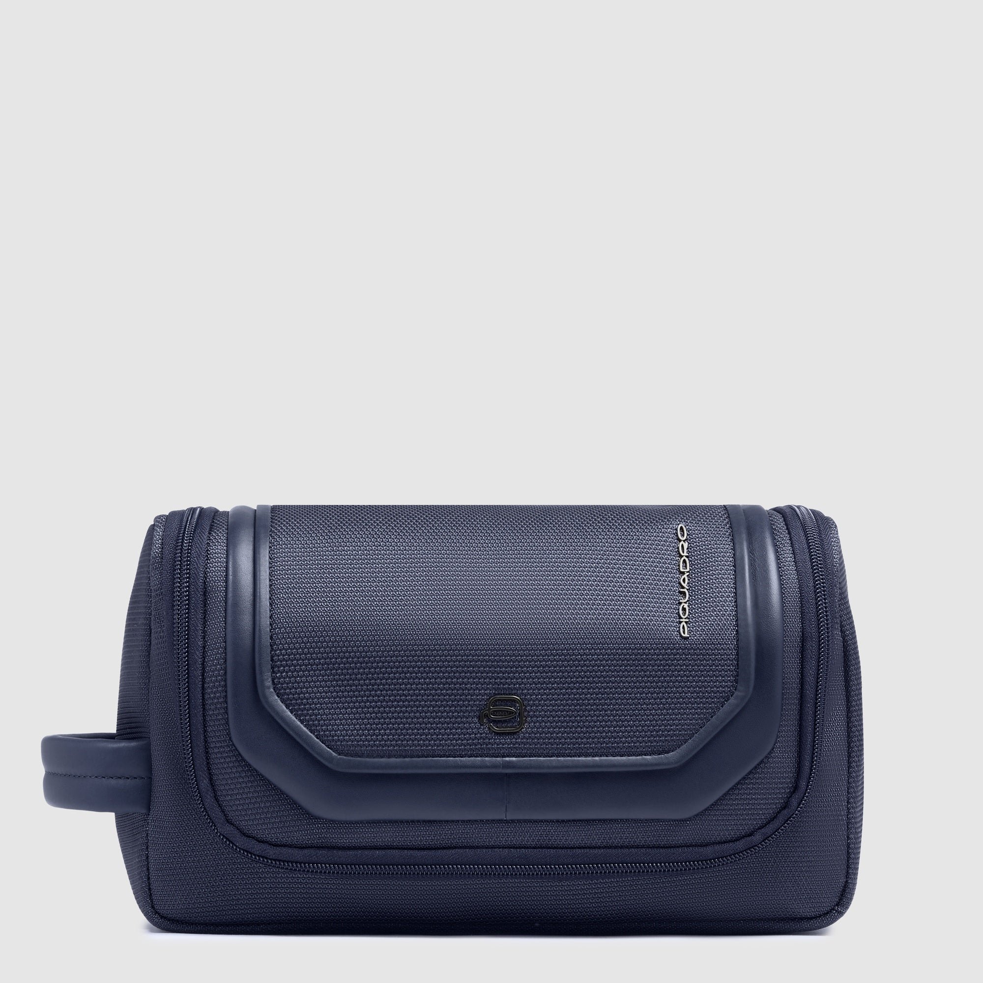 Recycled fabric toiletry pouch PIQUADRO Blue
