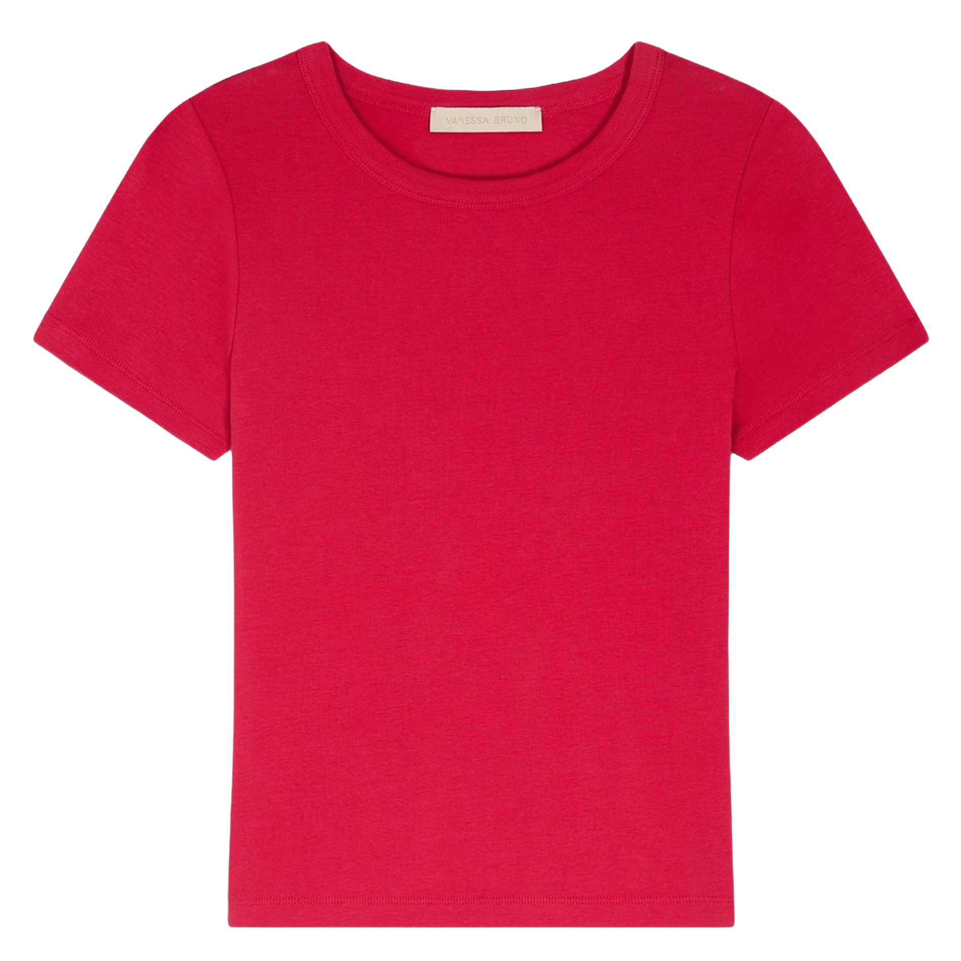 Tee-shirt col rond en coton bio VANESSA BRUNO Rose